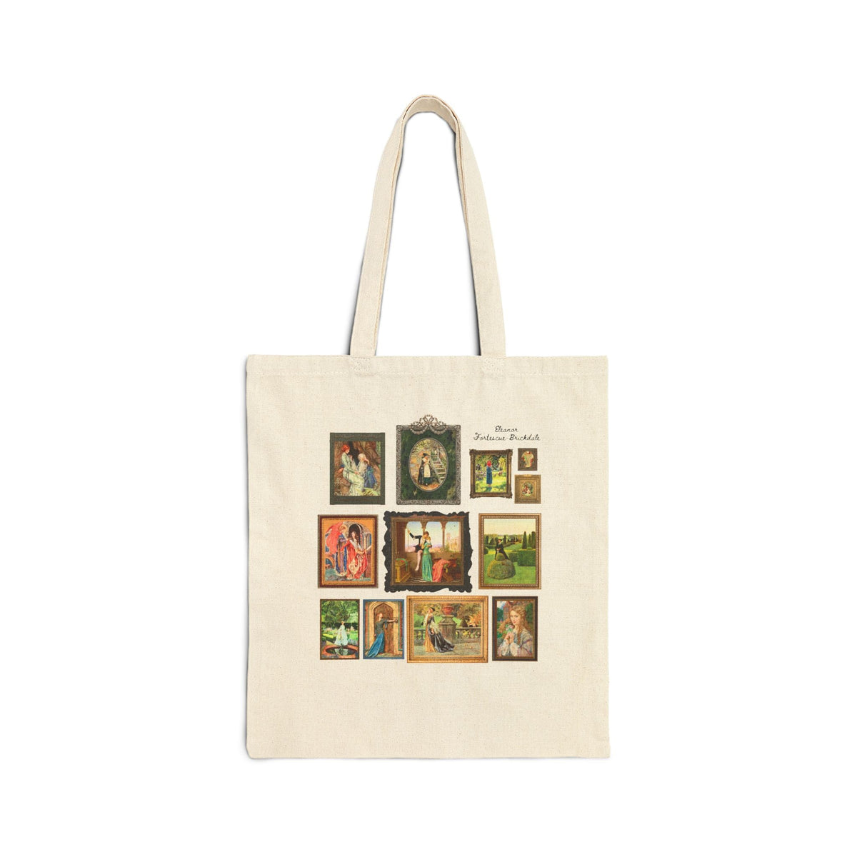 Eleanor Fortescue-Brickdale Art History Tote Bag: Famous Paintings from Pre-Raphaelite At Movement, Colorful English Art History Tote - Opal and June