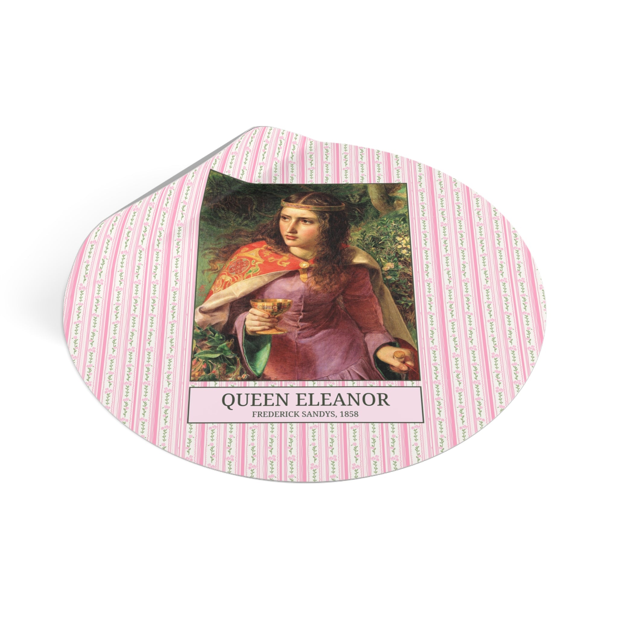 Eleanor of Aquitaine Art History Sticker, Famous Painting by Frederick Sandys, 19th Century Art, European History Lover Gift, Famous Queens - Opal and June