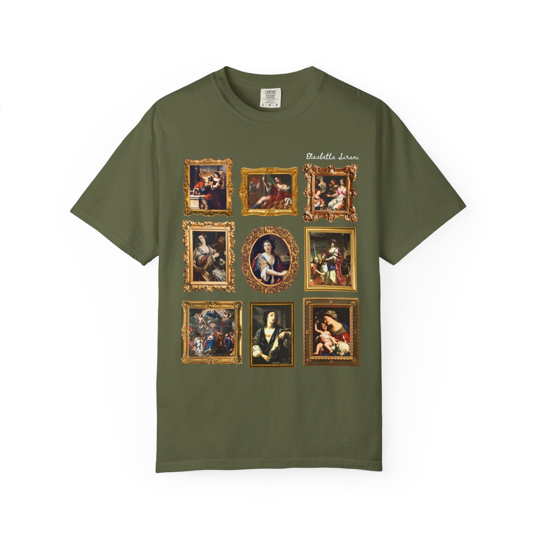 Elisabetta Sirana Italian Art History T-Shirt, 17th Century Famous Feminist Paintings, Humanities Professor or Art History Teacher Gift - Opal and June