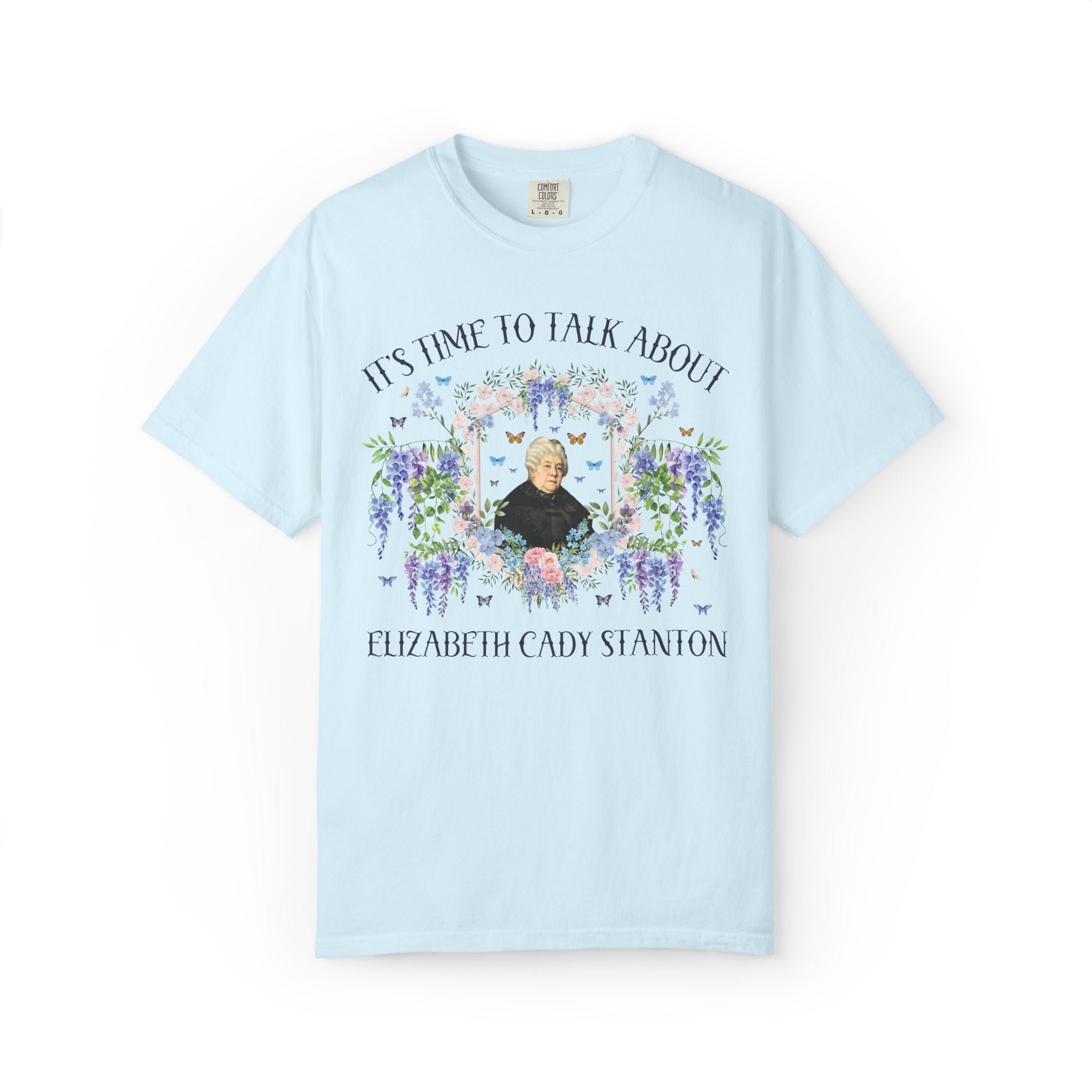 Elizabeth Cady Stanton Women's History Tee Shirt: Suffragette 19th Century History T-Shirt, Women's History Month Equal Rights Feminist Tee - Opal and June