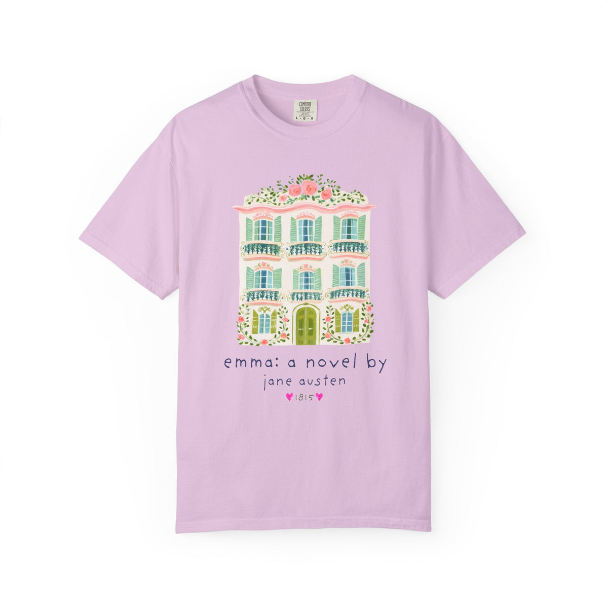 Emma: A Novel by Jane Austen Book Lover T-Shirt, Cute Bookish Tee Shirt for Classic Literature Reader or Bookworm - Opal and June