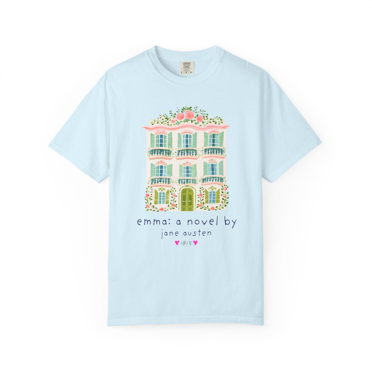 Emma: A Novel by Jane Austen Book Lover T-Shirt, Cute Bookish Tee Shirt for Classic Literature Reader or Bookworm - Opal and June