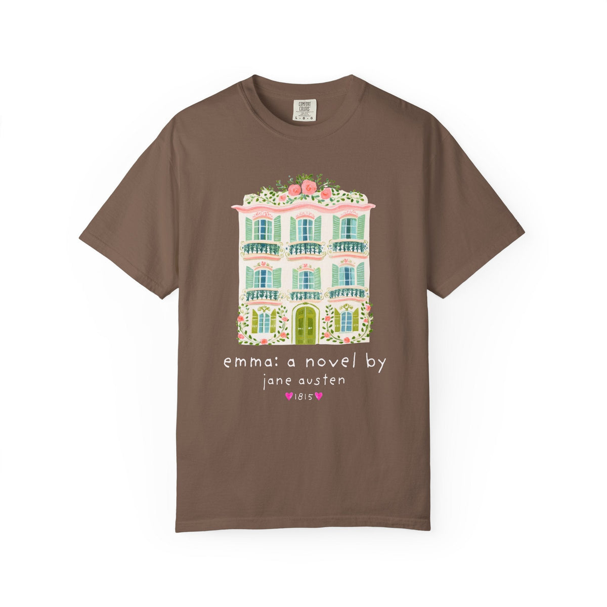 Emma: A Novel by Jane Austen Book Lover T-Shirt, Cute Bookish Tee Shirt for Classic Literature Reader or Bookworm - Opal and June