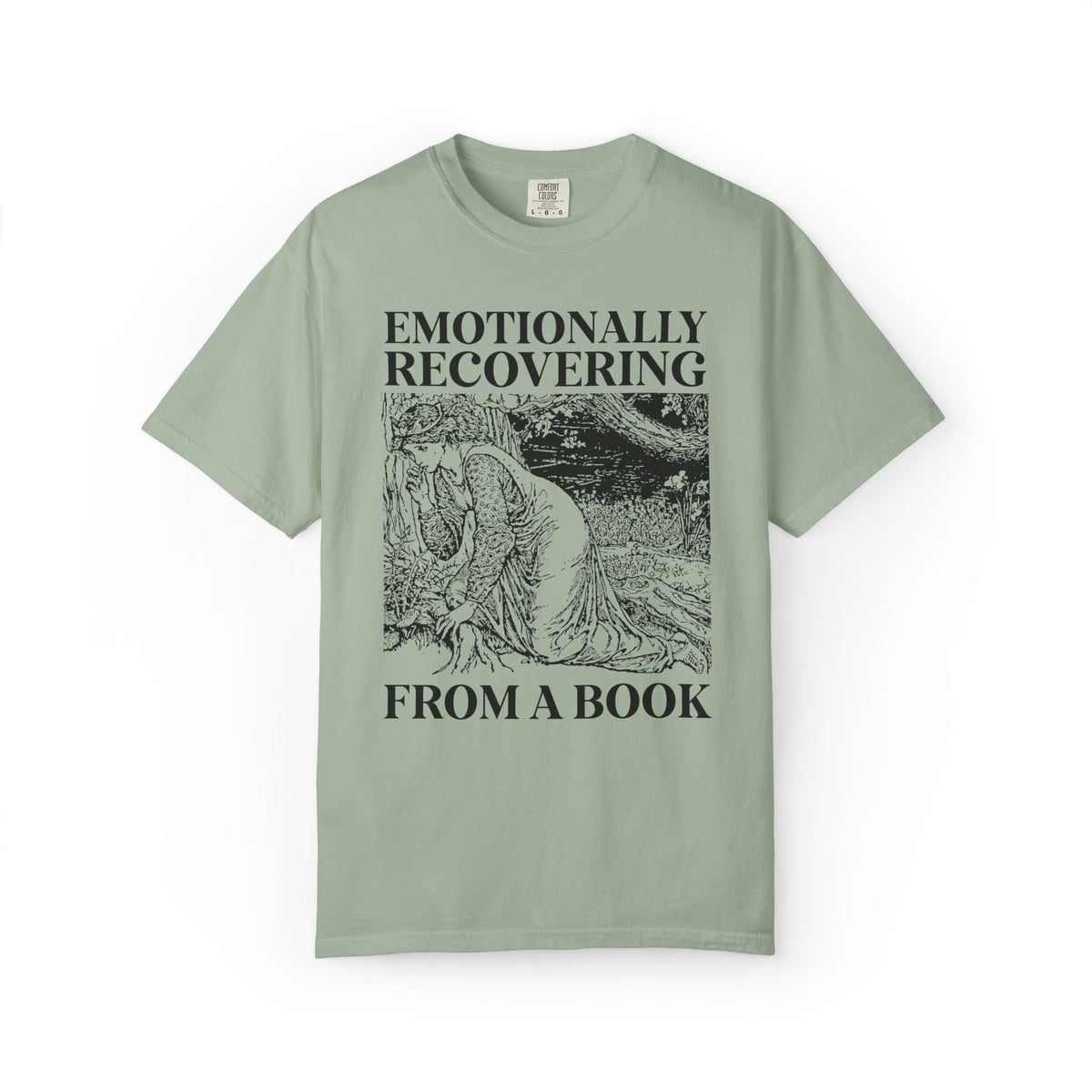 Emotionally Recovering from a Book Tee Shirt for Romance Reader or Fantasy Reader, Cute Bookish Tee for Medieval Historical Fiction Bookworm - Opal and June