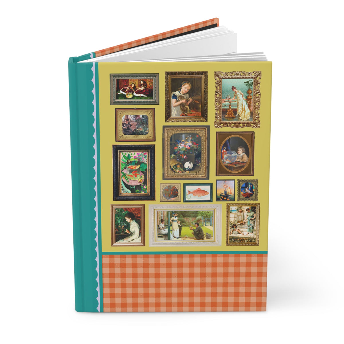 Famous Paintings of Goldfish: Silly Fishing or Animal Lover Notebook with Paintings of Goldfish and Koi, 19th Century and Early 1900s Paintings of Fish - Opal and June