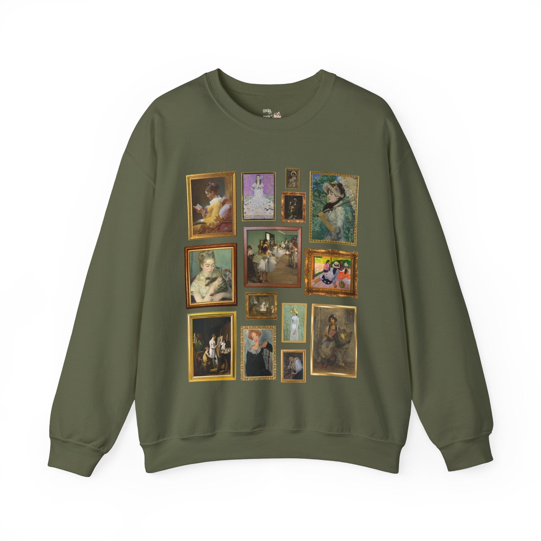 Famous Paintings of Women: Art History Sweatshirt - Opal and June