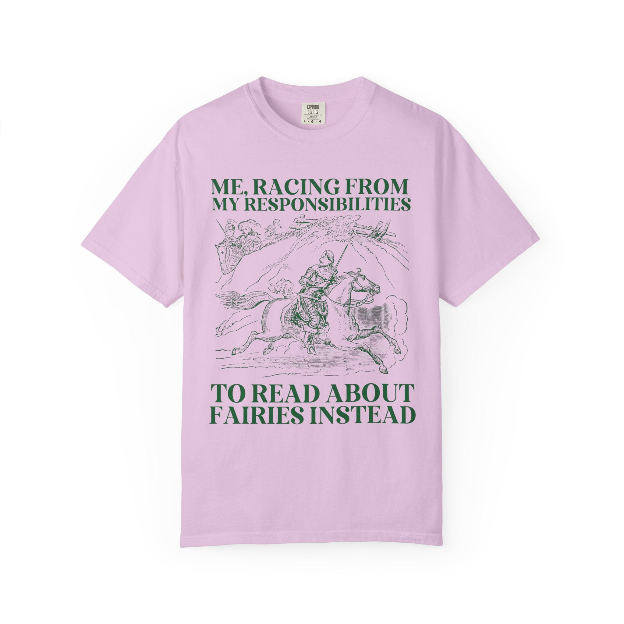 Fantasy Romance Reader Tee Shirt for Bookworm Who Loves Fairies and Fae, Cute Fantasy Romance Reader T-Shirt, Funny Sarcastic Bookish Tee - Opal and June