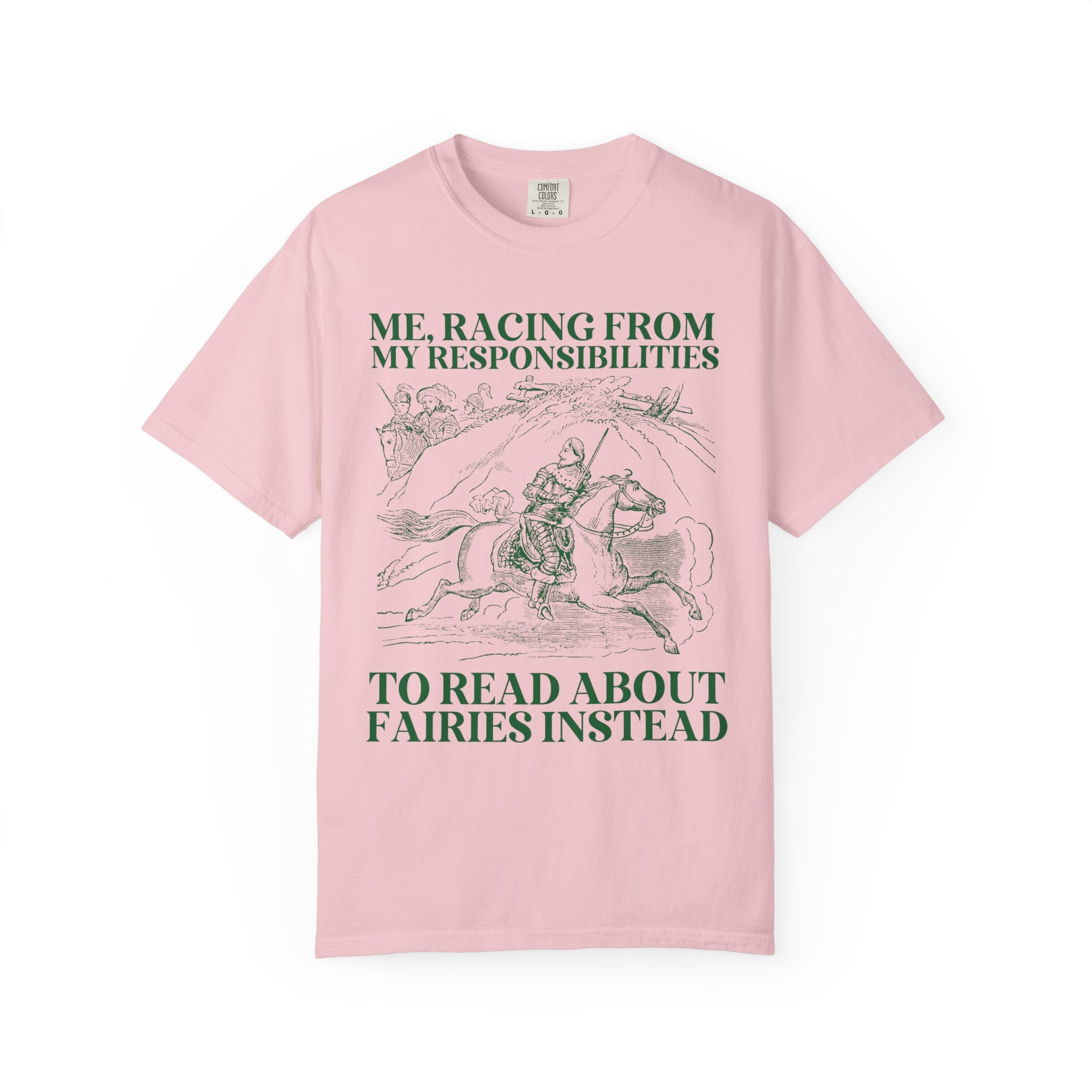 Fantasy Romance Reader Tee Shirt for Bookworm Who Loves Fairies and Fae, Cute Fantasy Romance Reader T-Shirt, Funny Sarcastic Bookish Tee - Opal and June