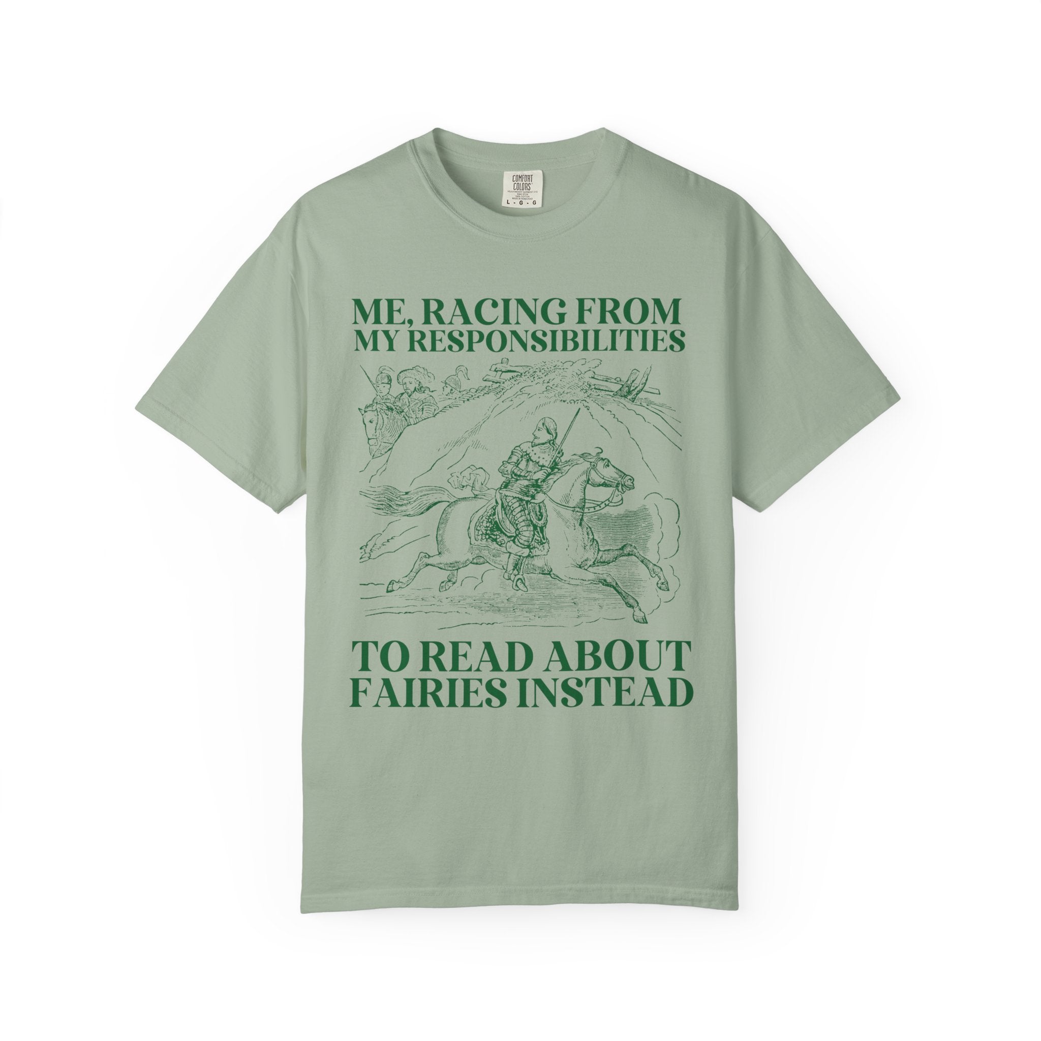 Fantasy Romance Reader Tee Shirt for Bookworm Who Loves Fairies and Fae, Cute Fantasy Romance Reader T-Shirt, Funny Sarcastic Bookish Tee - Opal and June