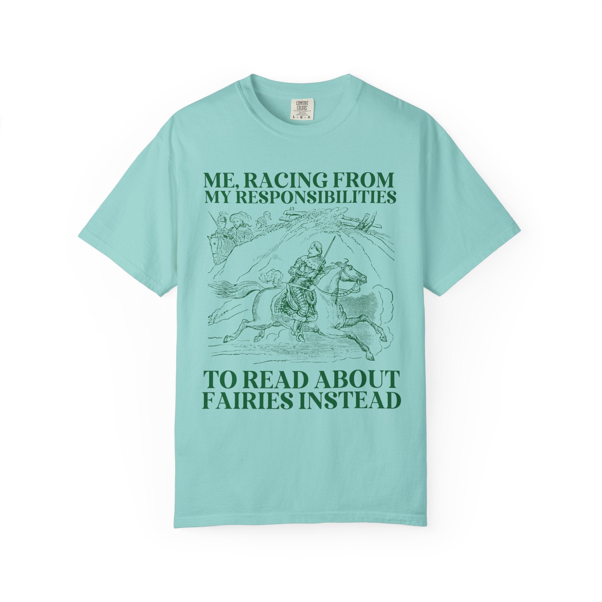 Fantasy Romance Reader Tee Shirt for Bookworm Who Loves Fairies and Fae, Cute Fantasy Romance Reader T-Shirt, Funny Sarcastic Bookish Tee - Opal and June