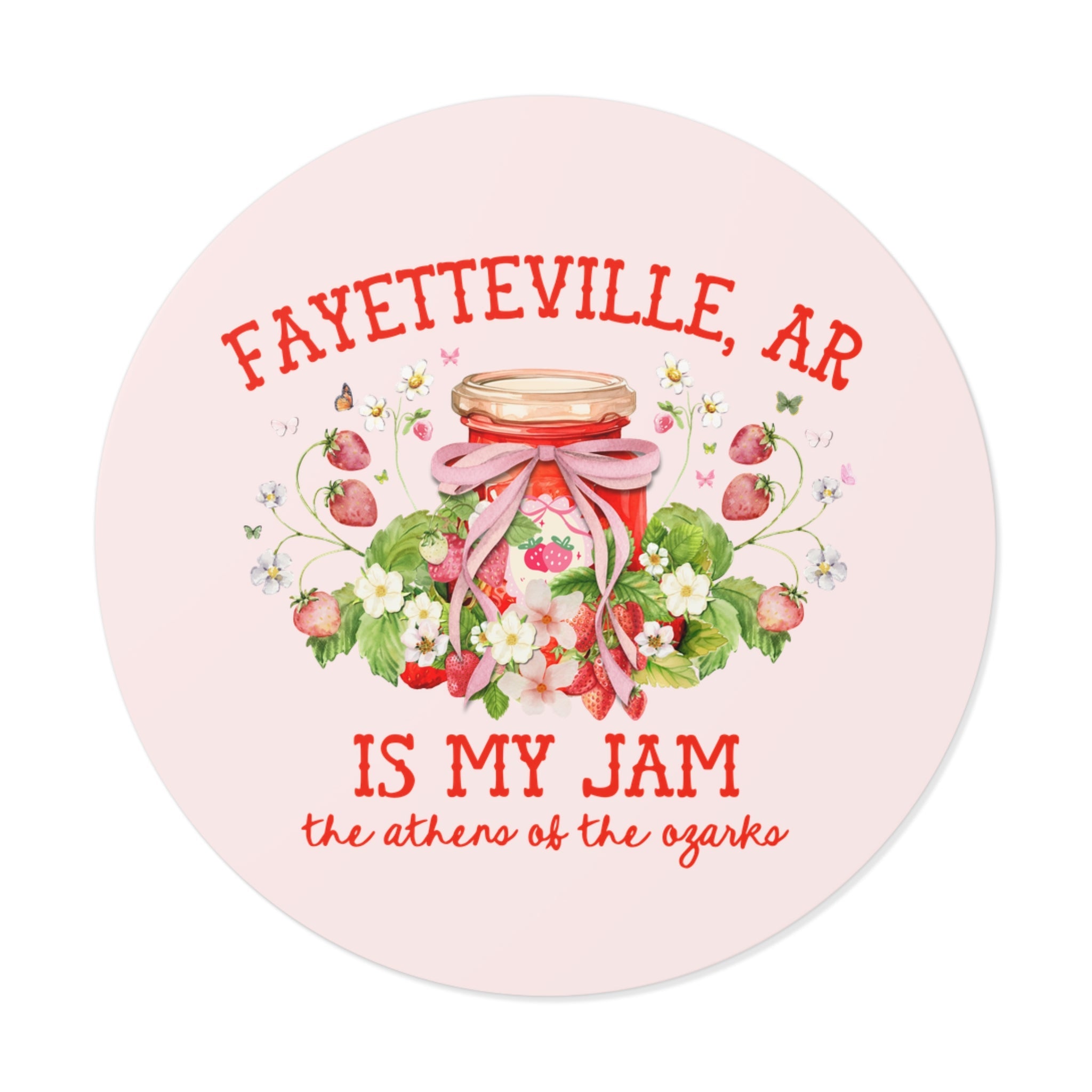 Fayetteville Arkansas Sticker - Opal and June