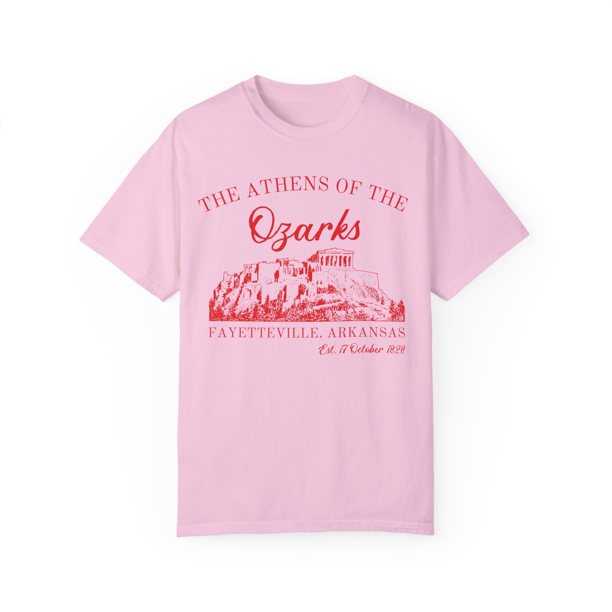 Fayetteville Arkansas Tee Shirt for Friend Living in Northwest Arkansas: The Athens of the Ozarks, Cute 90s Style Fayetteville AR Tee Shirt - Opal and June