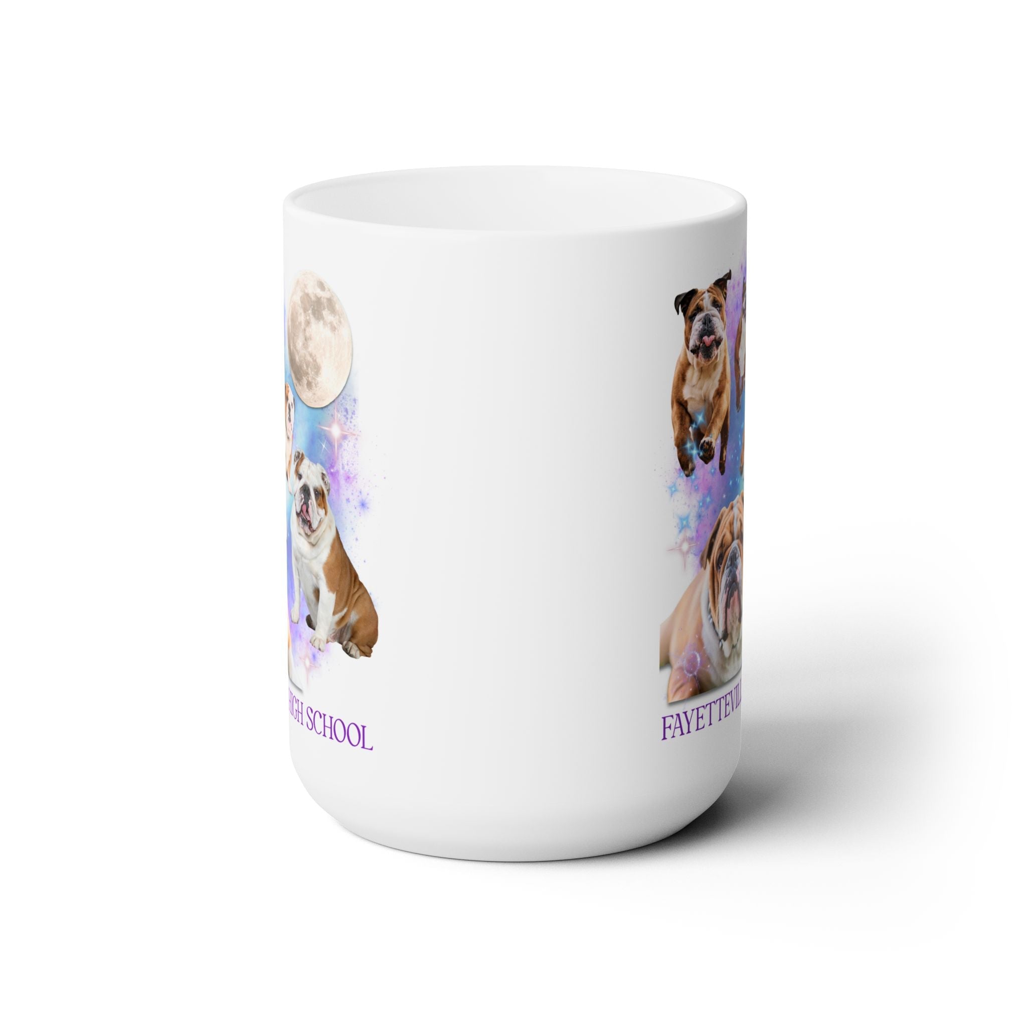 Fayetteville High School 15 Oz Coffee Mug: Bulldogs in Space - Opal and June