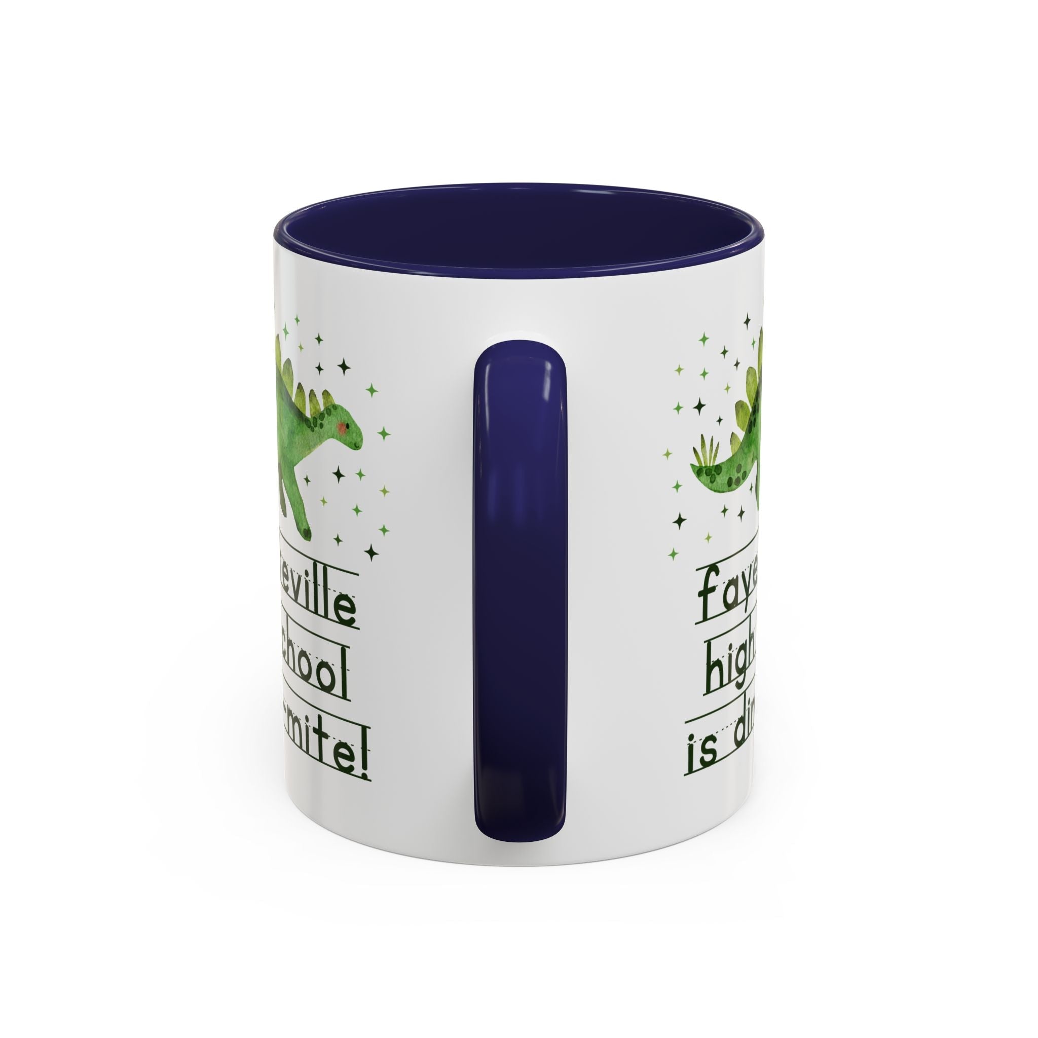 Fayetteville High School is Dino - Mite 11 Oz Coffee Mug | FPS + Opal and June Coffee Mug, Fayetteville Public Schools - Opal and June