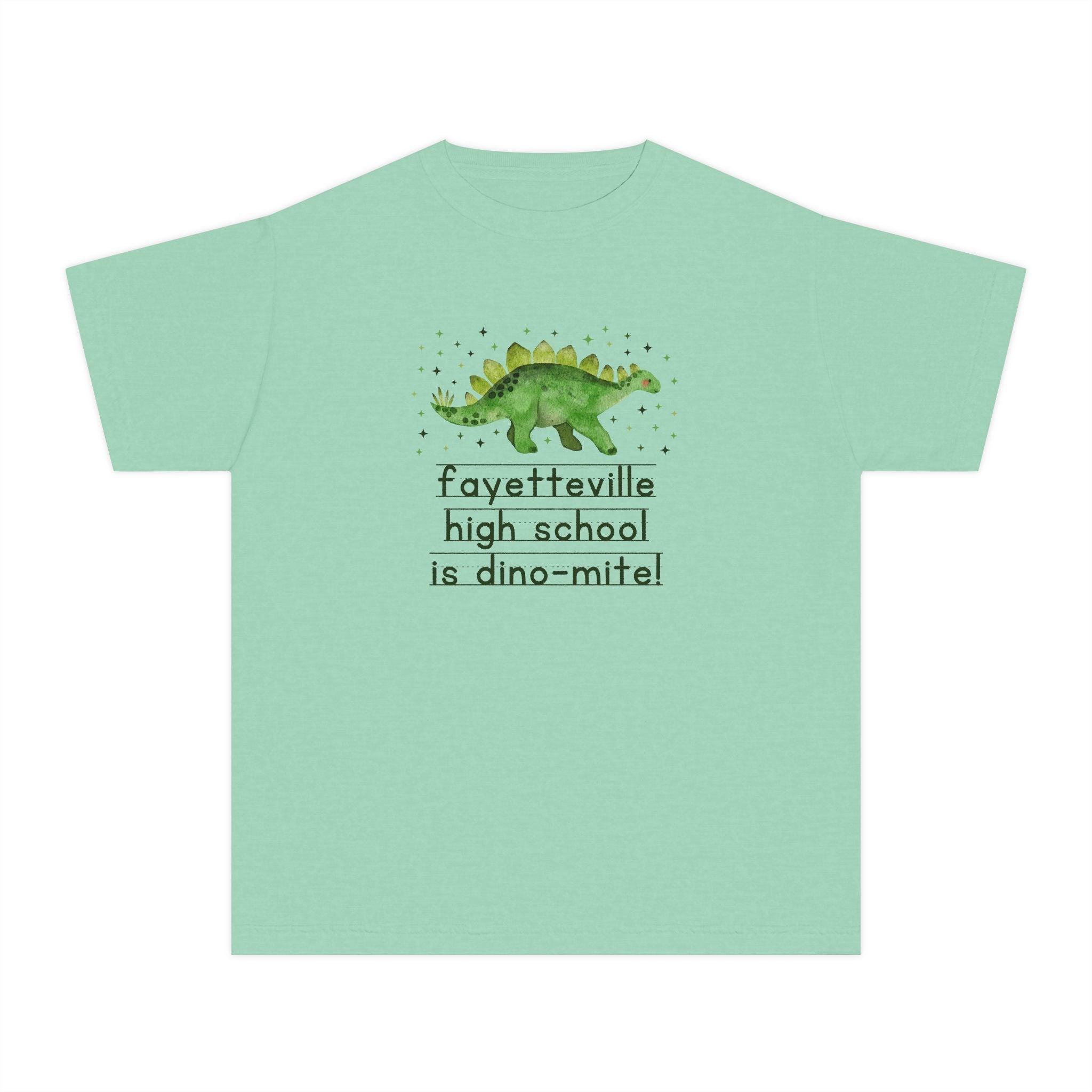 Fayetteville High School is Dino - Mite Kids Tee Shirt | FPS + Opal and June Kids Tee Shirt, Fayetteville Public Schools - Opal and June