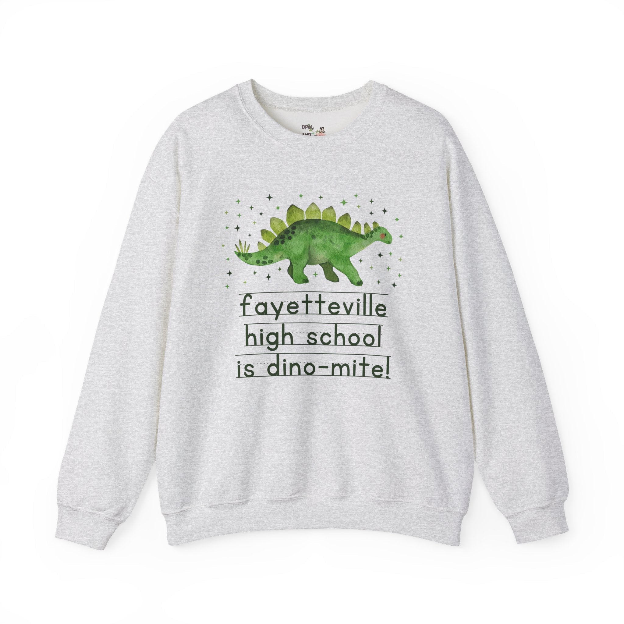 Fayetteville High School is Dino - Mite Sweatshirt | FPS + Opal and June Sweatshirt, Fayetteville Public Schools - Opal and June