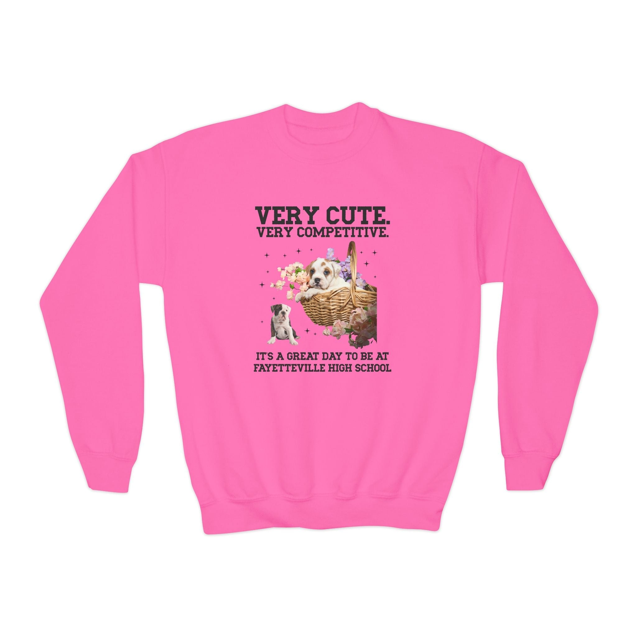Fayetteville High School Kids Sweatshirt: Very Cute. Very Competitive. - Opal and June