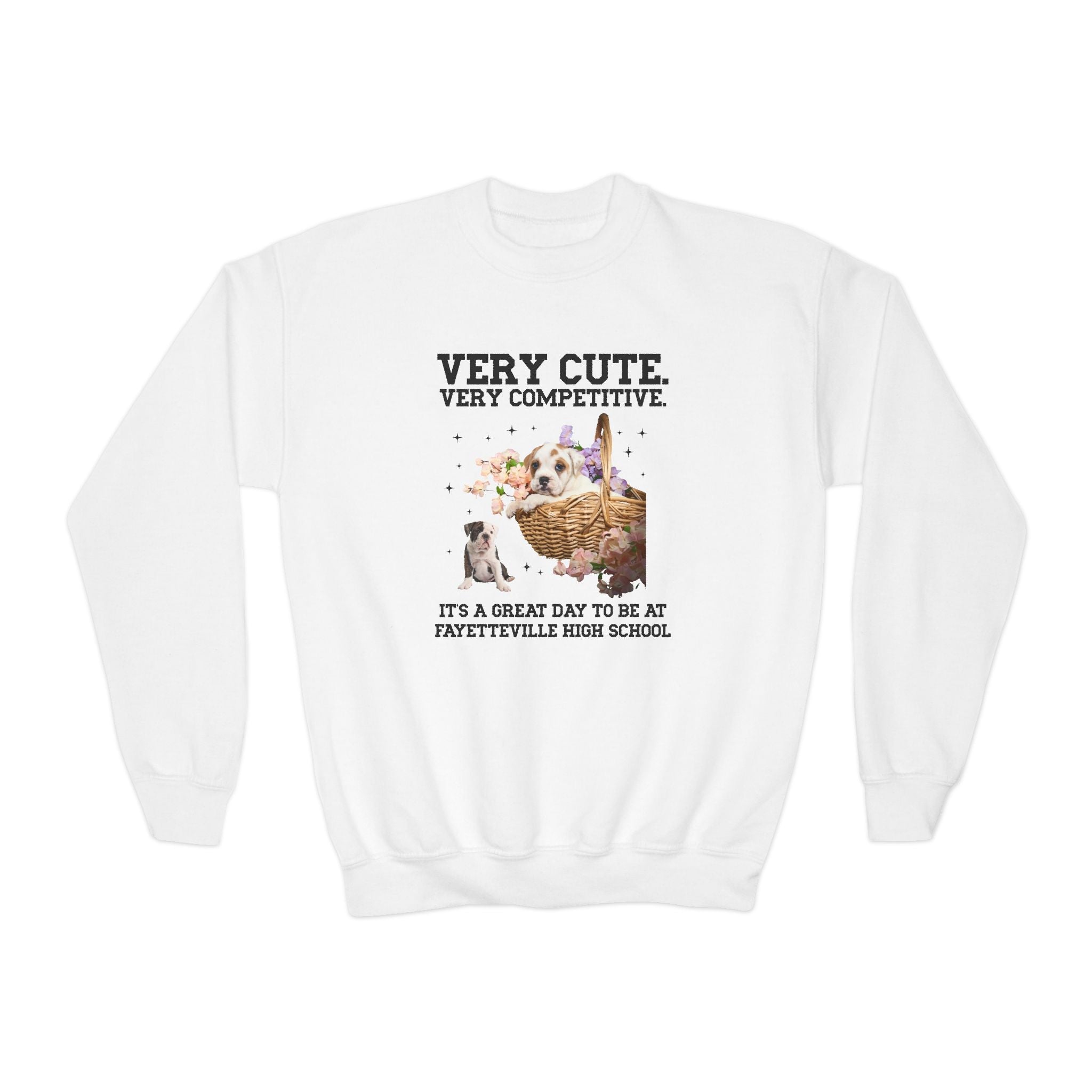 Fayetteville High School Kids Sweatshirt: Very Cute. Very Competitive. - Opal and June