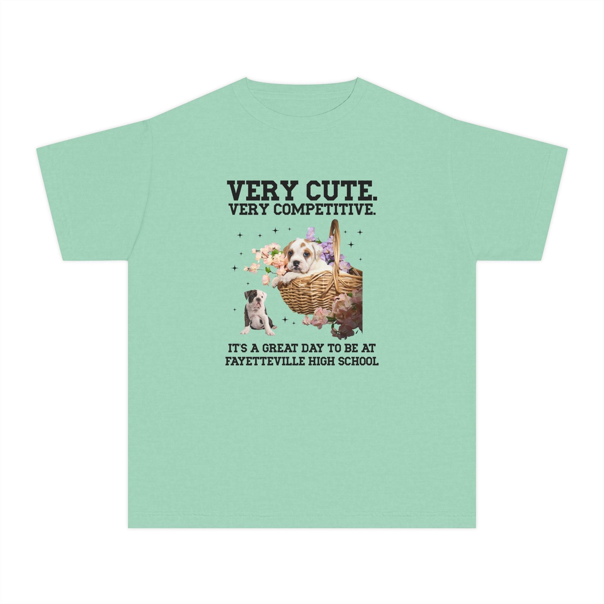 Fayetteville High School Kids Tee Shirt: Very Cute. Very Competitive. - Opal and June