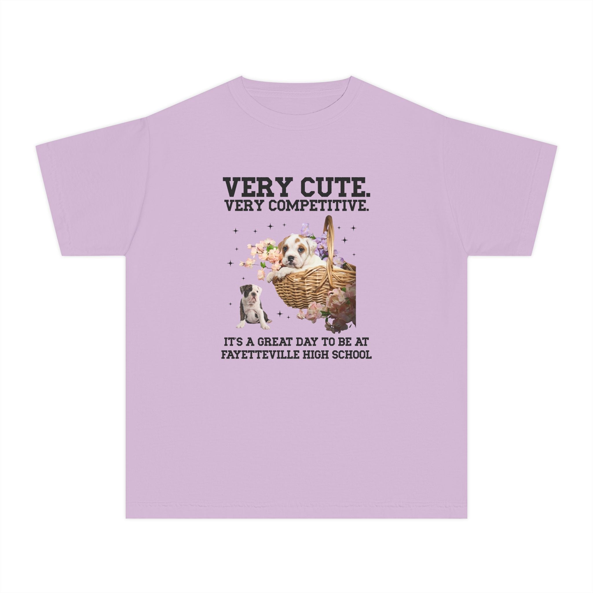 Fayetteville High School Kids Tee Shirt: Very Cute. Very Competitive. - Opal and June