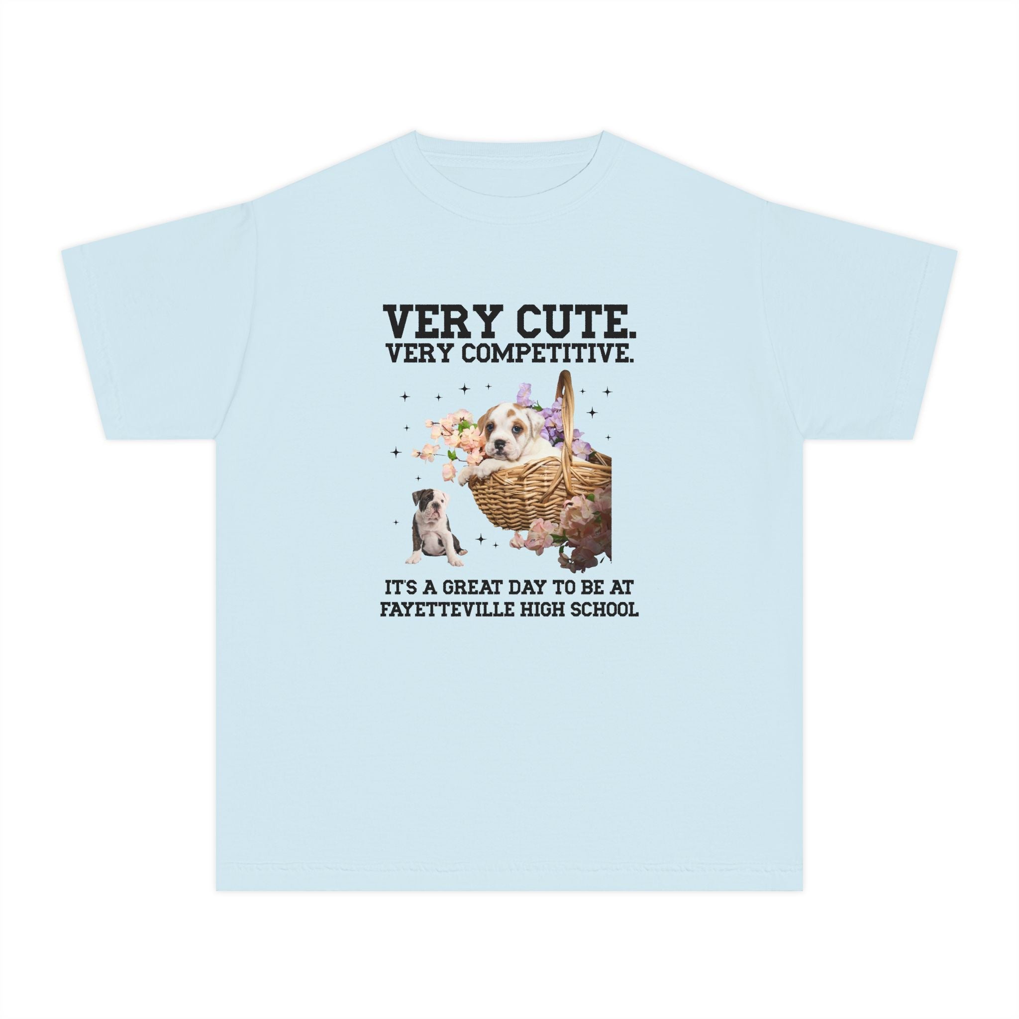 Fayetteville High School Kids Tee Shirt: Very Cute. Very Competitive. - Opal and June