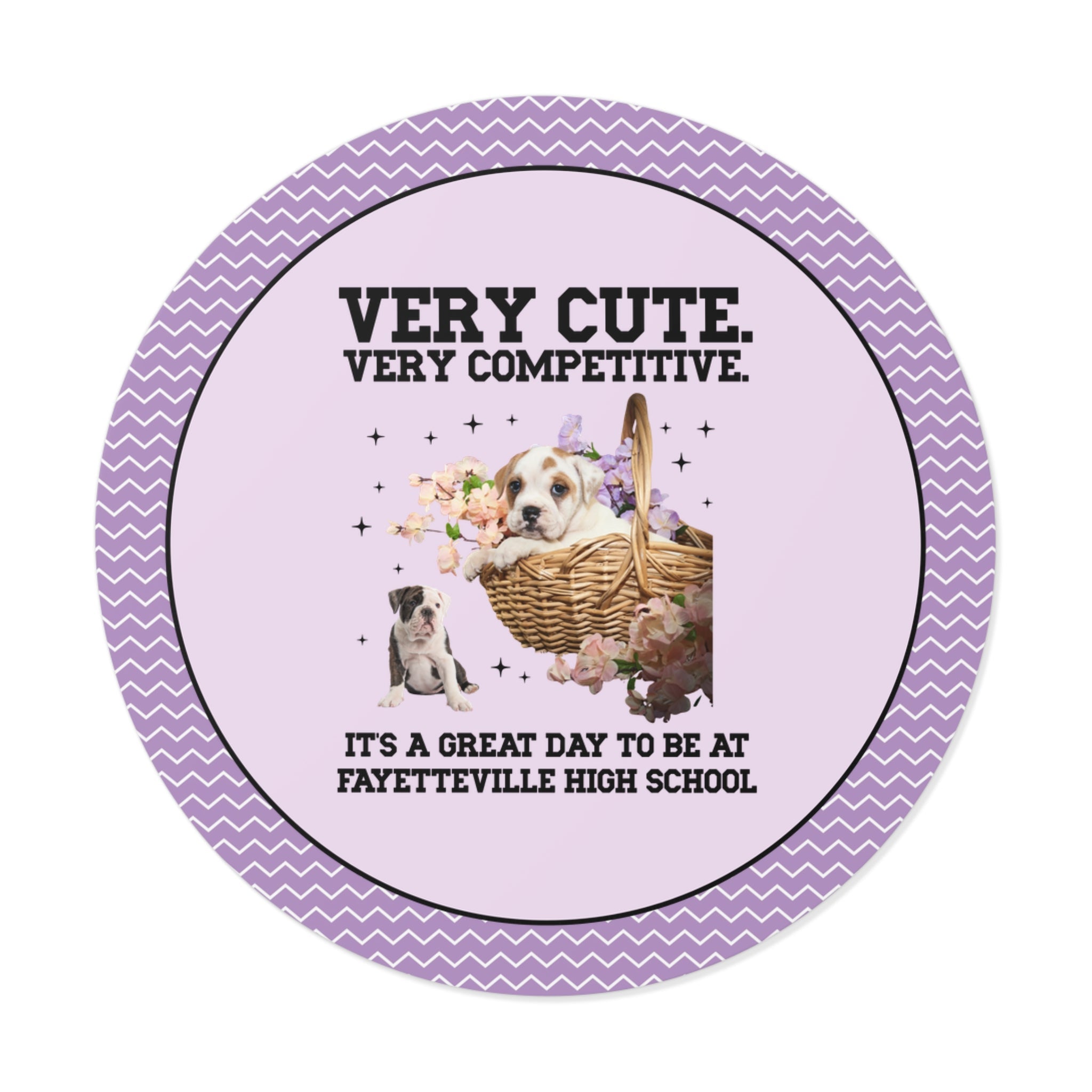 Fayetteville High School Sticker: Very Cute. Very Competitive. - Opal and June