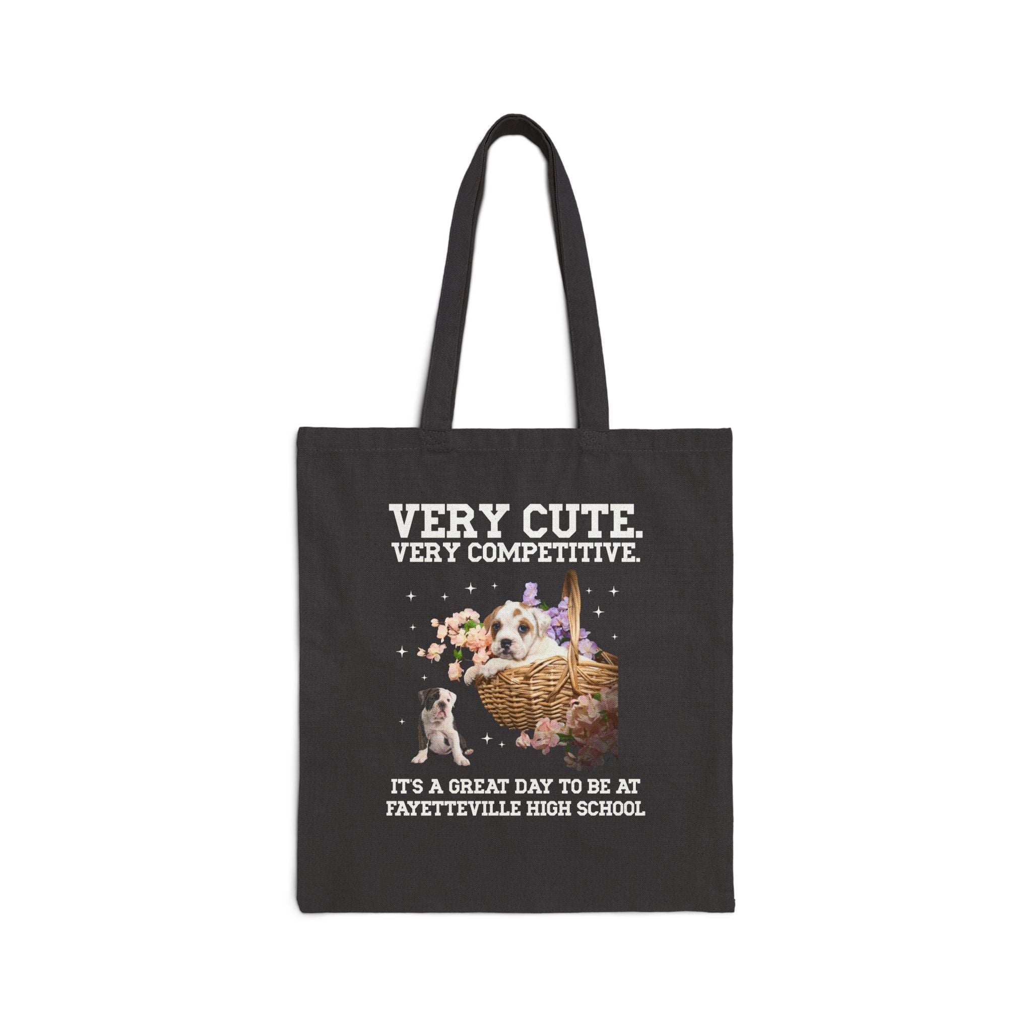 Fayetteville High School Tote Bag: Very Cute. Very Competitive. - Opal and June