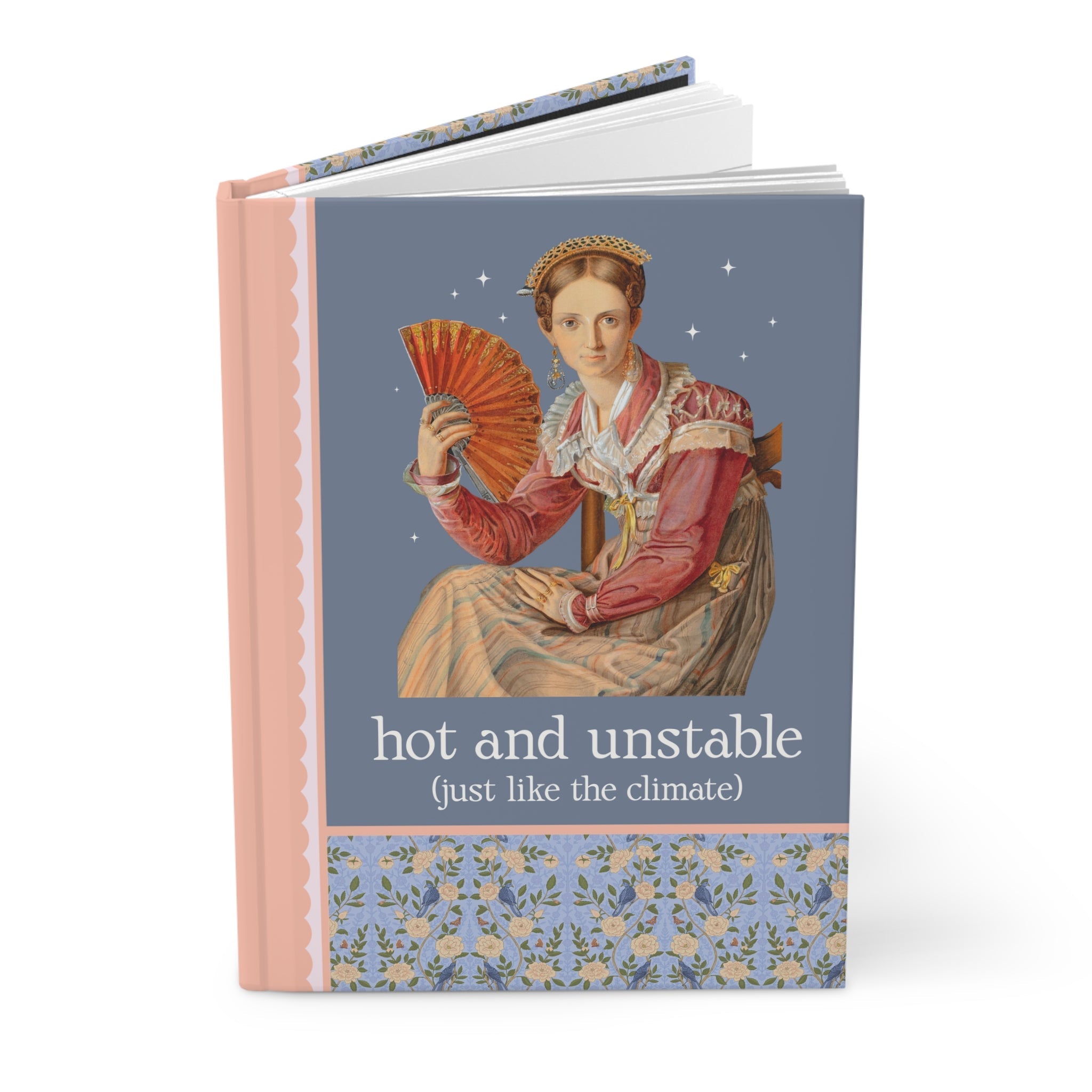 Feminist Climate Change Art History Notebook: Hot and Unstable, Just Like the Climate | Silly Leftist or Environmental Scientist Hardcover Journal - Opal and June
