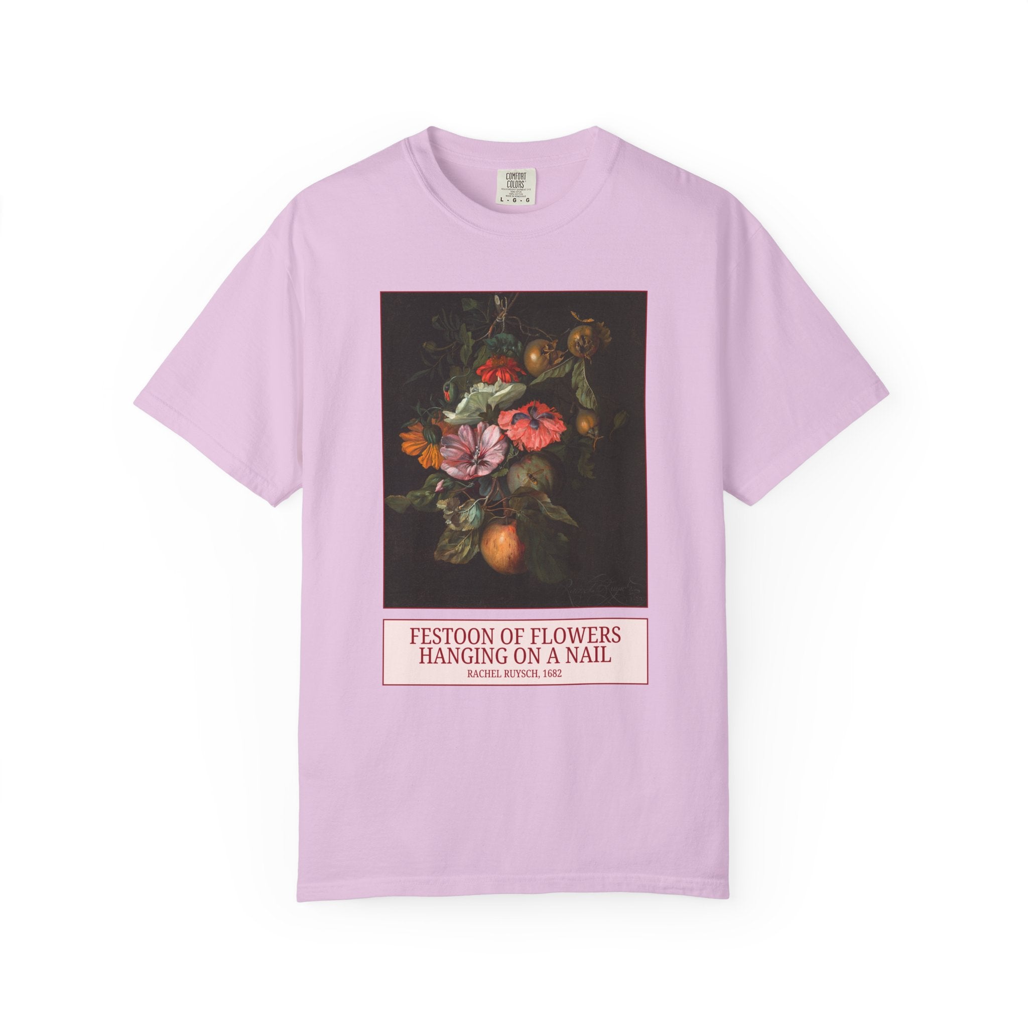 Festoon of Flowers Hanging on a Nail by Rachel Ruysch, Dutch Floral Still Life Painting, 18th Century Art Historian, Humanities Major Gift - Opal and June