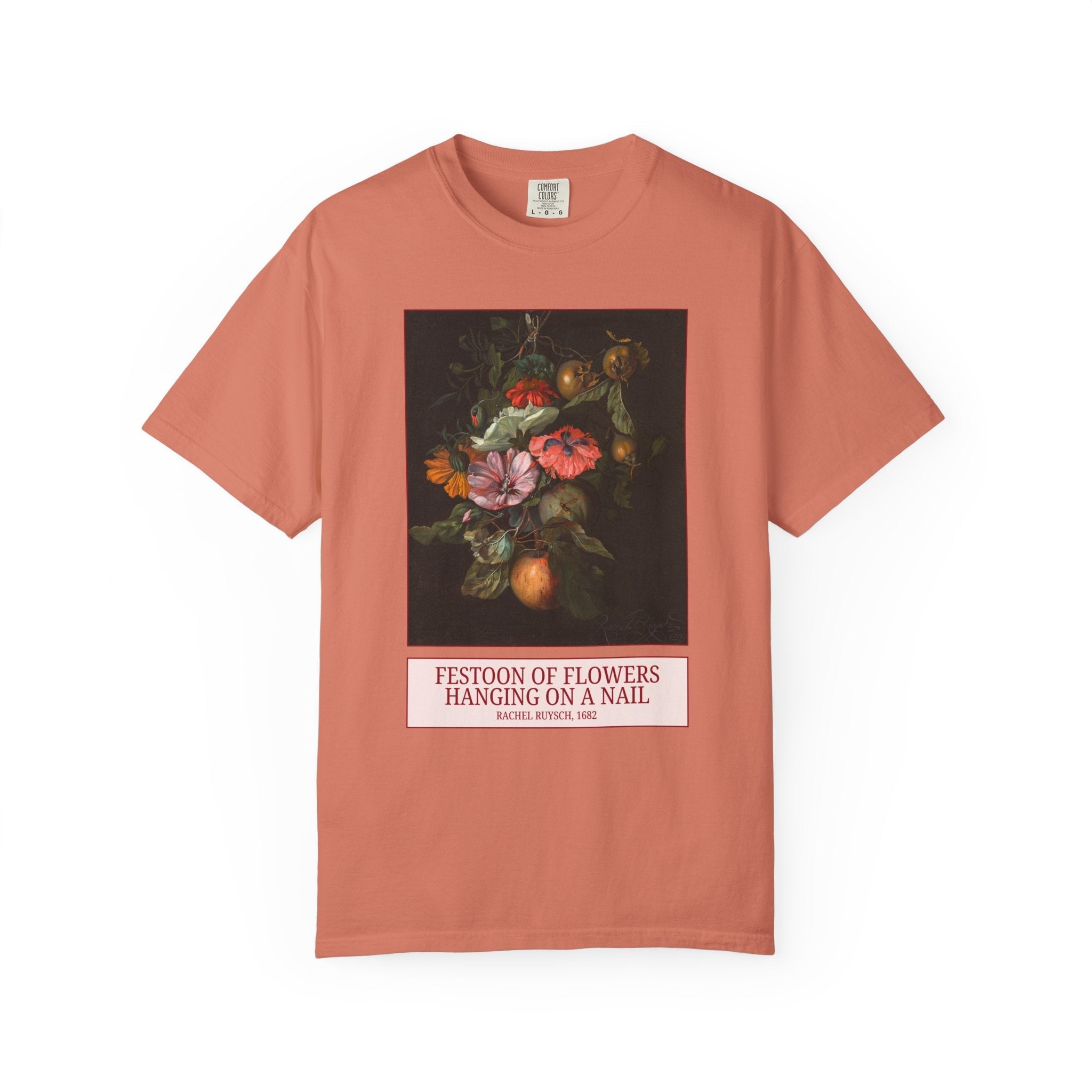 Festoon of Flowers Hanging on a Nail by Rachel Ruysch, Dutch Floral Still Life Painting, 18th Century Art Historian, Humanities Major Gift - Opal and June