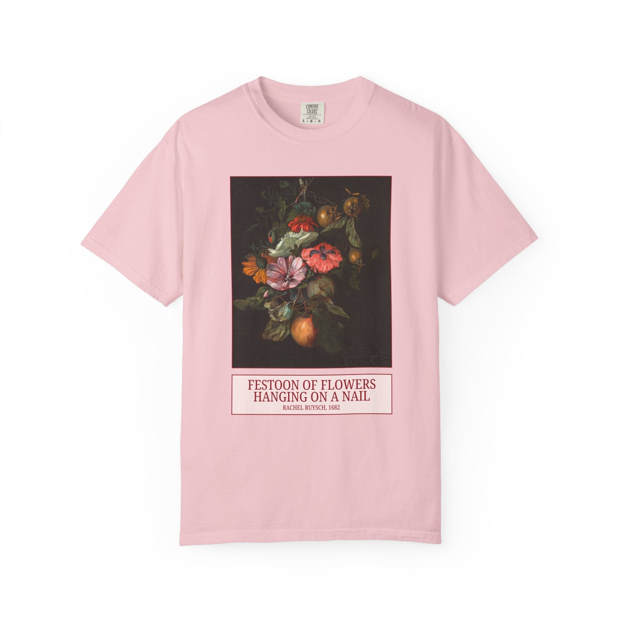 Festoon of Flowers Hanging on a Nail by Rachel Ruysch, Dutch Floral Still Life Painting, 18th Century Art Historian, Humanities Major Gift - Opal and June