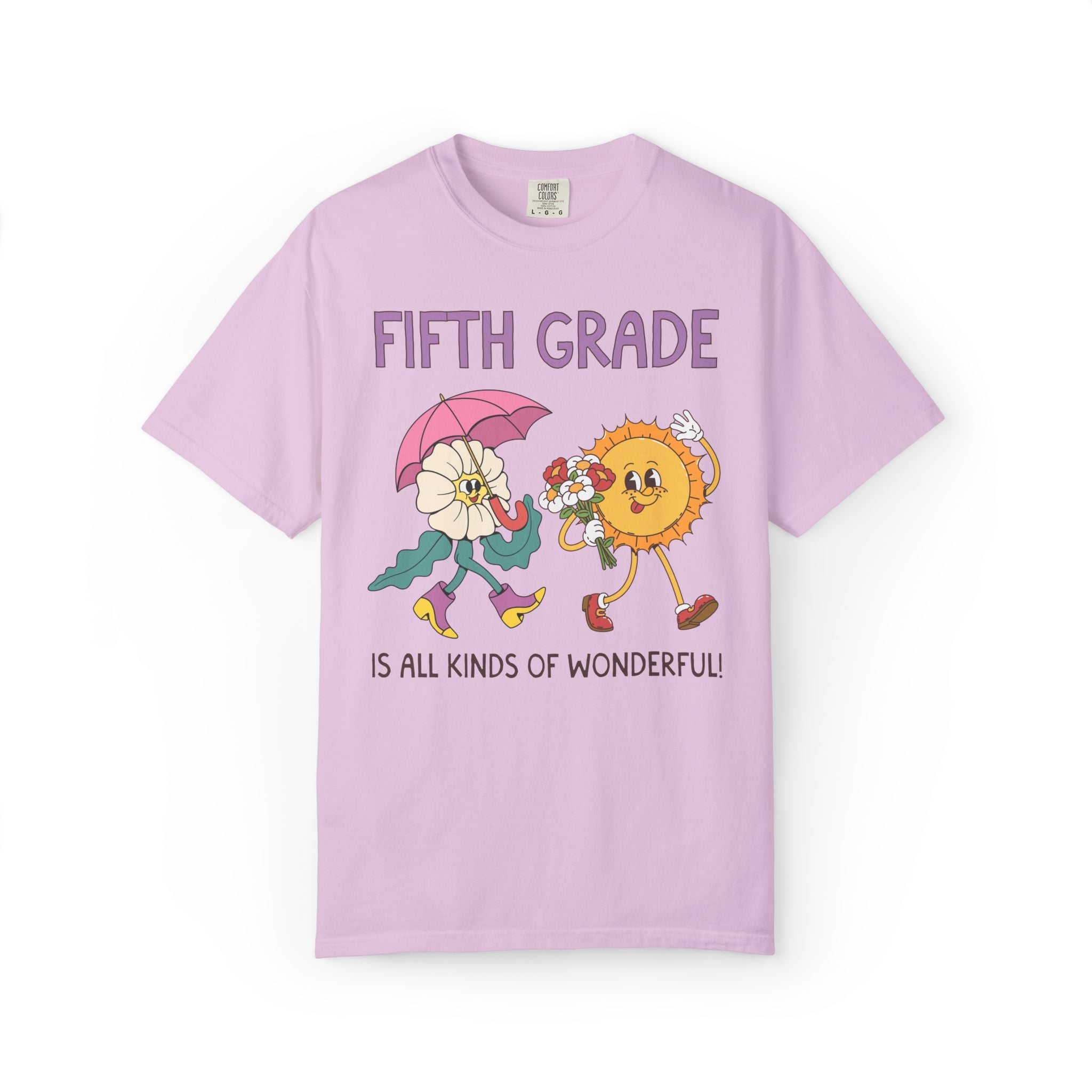 Fifth Grade is All Kinds of Wonderful Teacher Team Tee Shirt for Back to School: Cute New School Year T-Shirt, First Year Teacher or Para - Opal and June