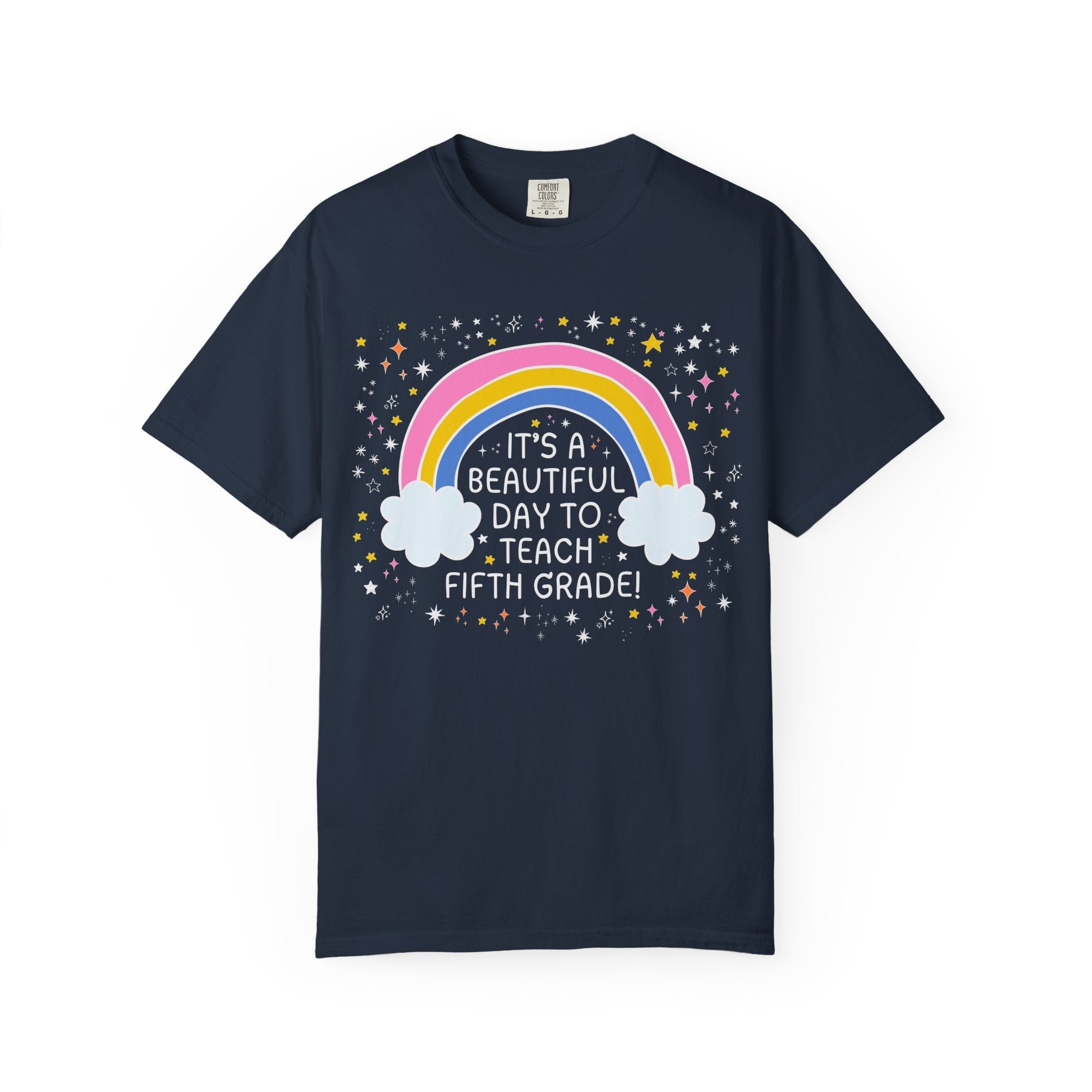 Fifth Grade Teacher Tee Shirt for Fifth Grade Crew, Cute Early Childhood Education Major Gift for New Teaching Job, Matching 5th Grade Squad - Opal and June