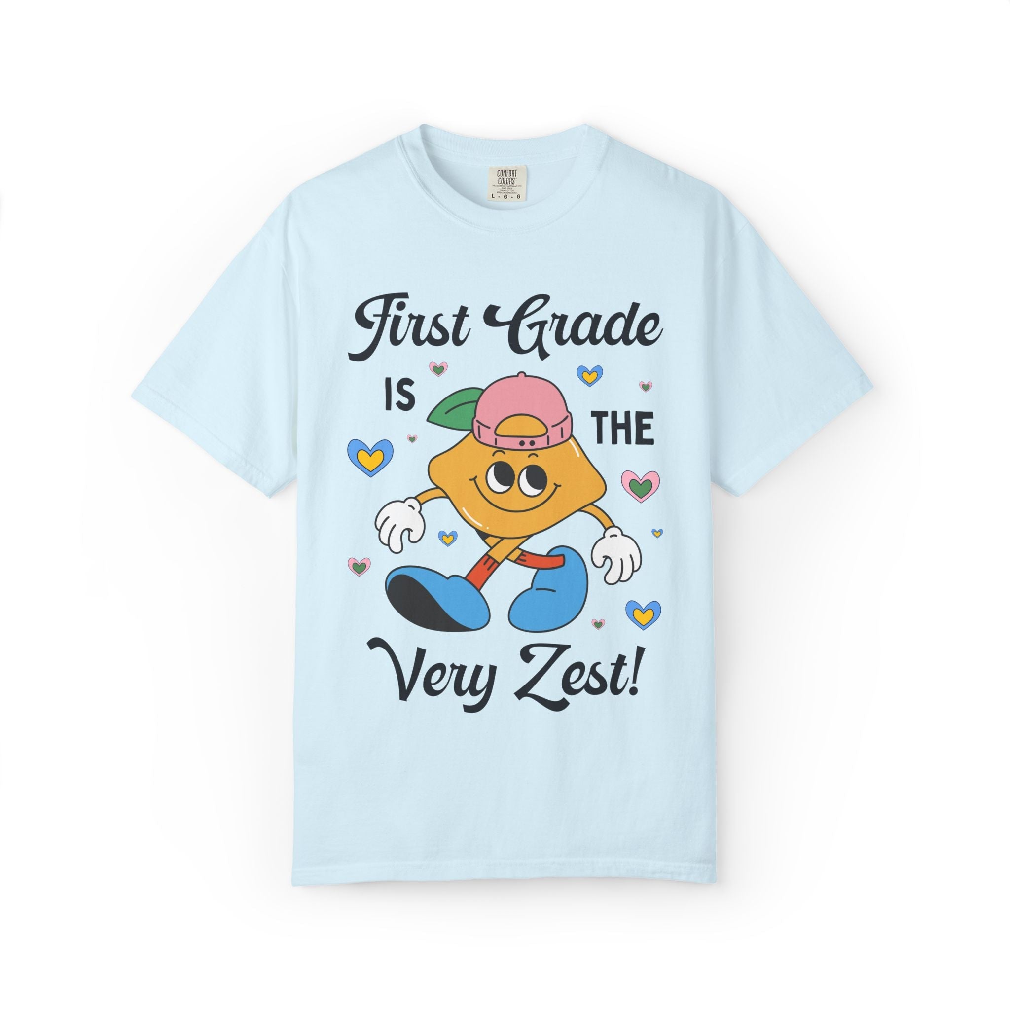 First Grade is The Very Zest: Matching Teacher T-Shirt for Meet the Teacher Night or Back to School - Opal and June