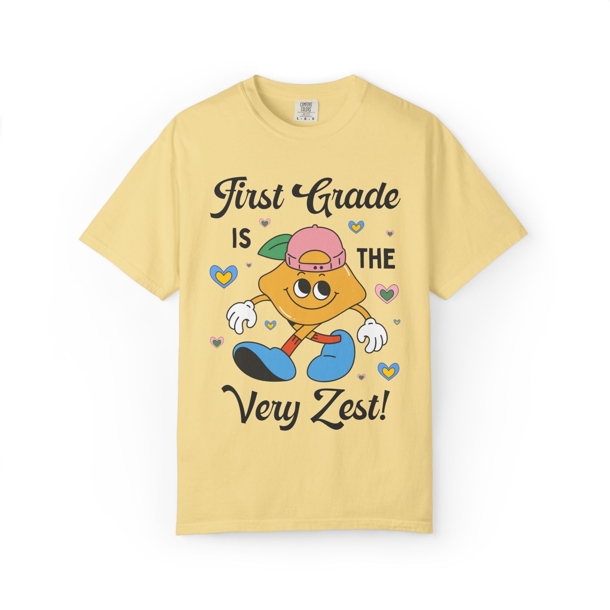 First Grade is The Very Zest: Matching Teacher T-Shirt for Meet the Teacher Night or Back to School - Opal and June