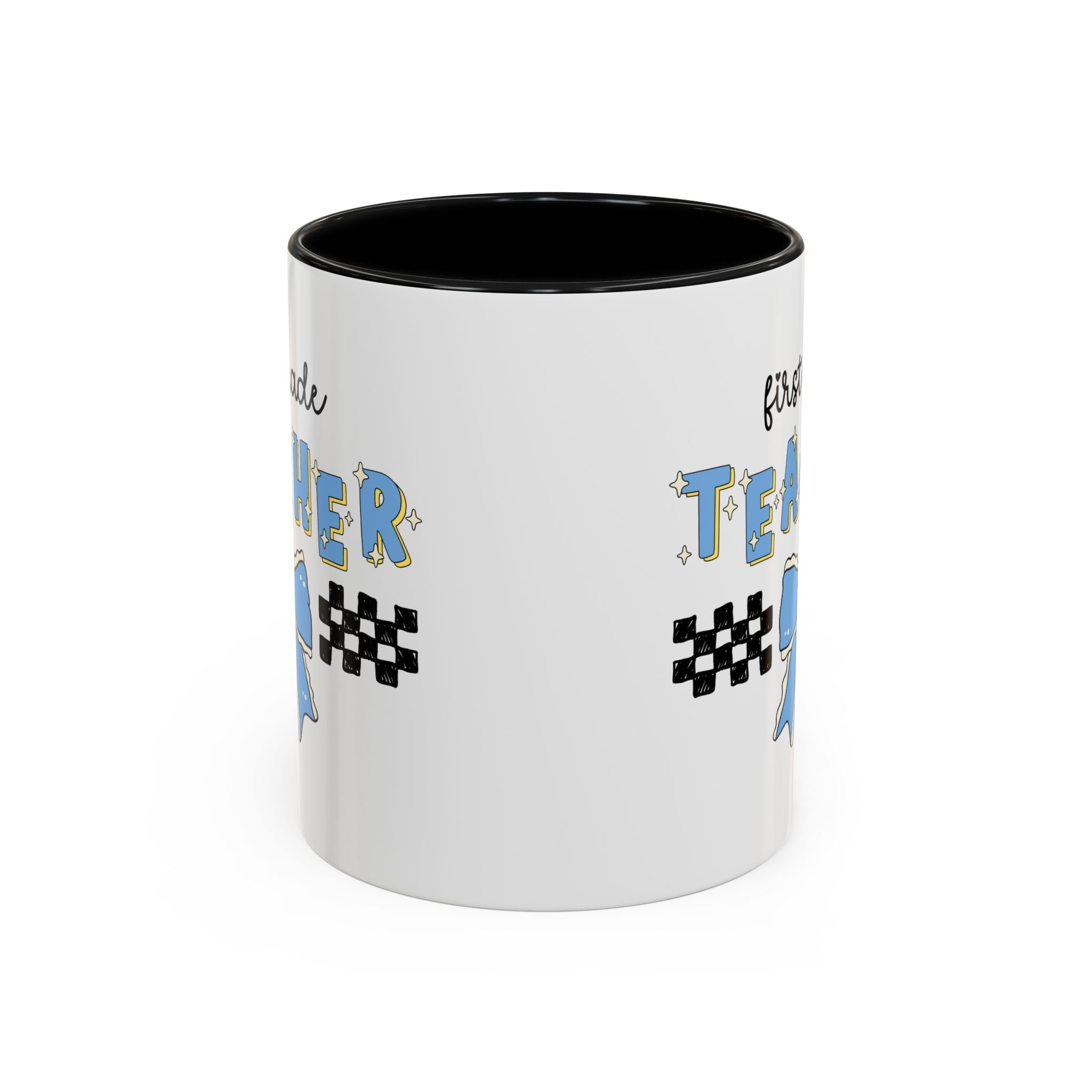 First Grade Teacher Coffee Mug or First Day of School, Meet the Teacher Night, Cute Teaching Major Gift, New 1st Grade Teacher, Mug with Bow - Opal and June