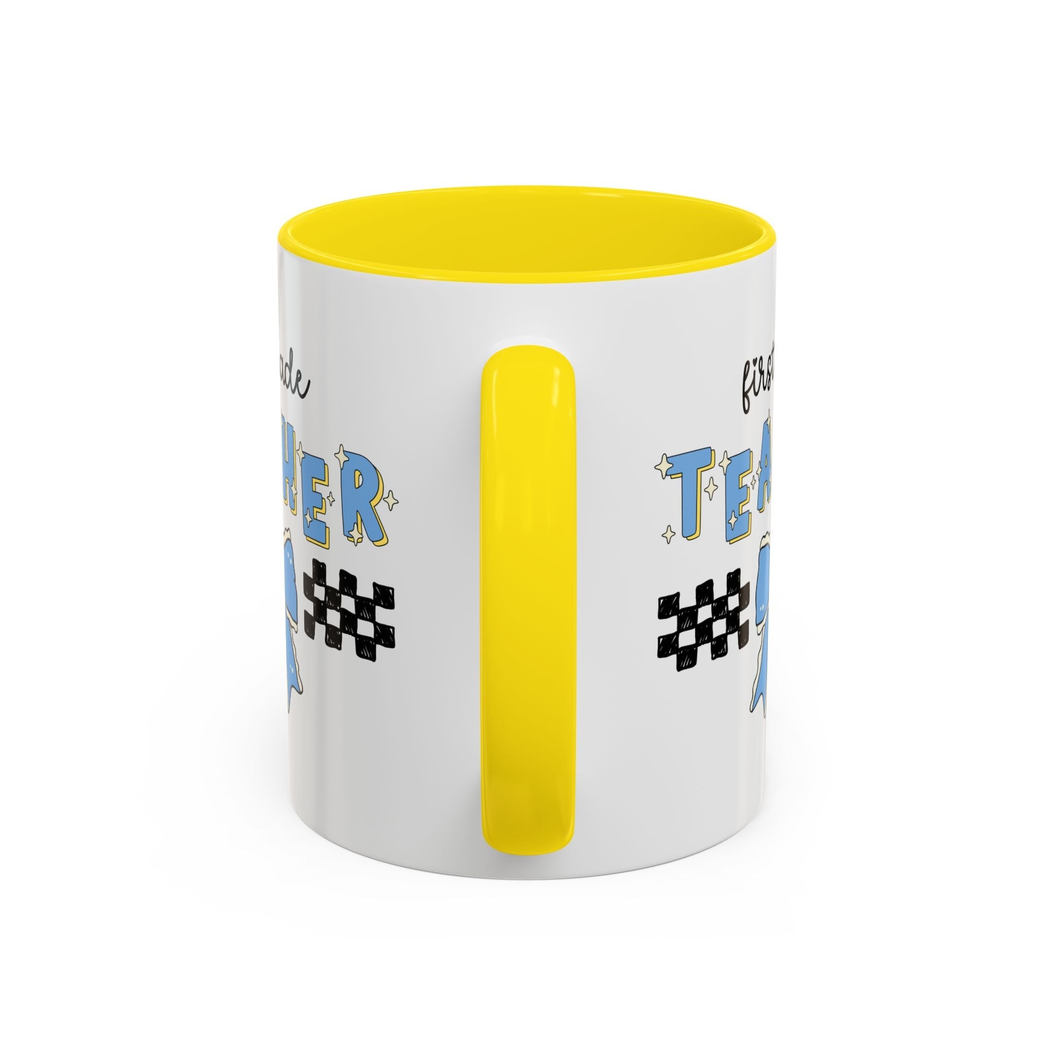 First Grade Teacher Coffee Mug or First Day of School, Meet the Teacher Night, Cute Teaching Major Gift, New 1st Grade Teacher, Mug with Bow - Opal and June