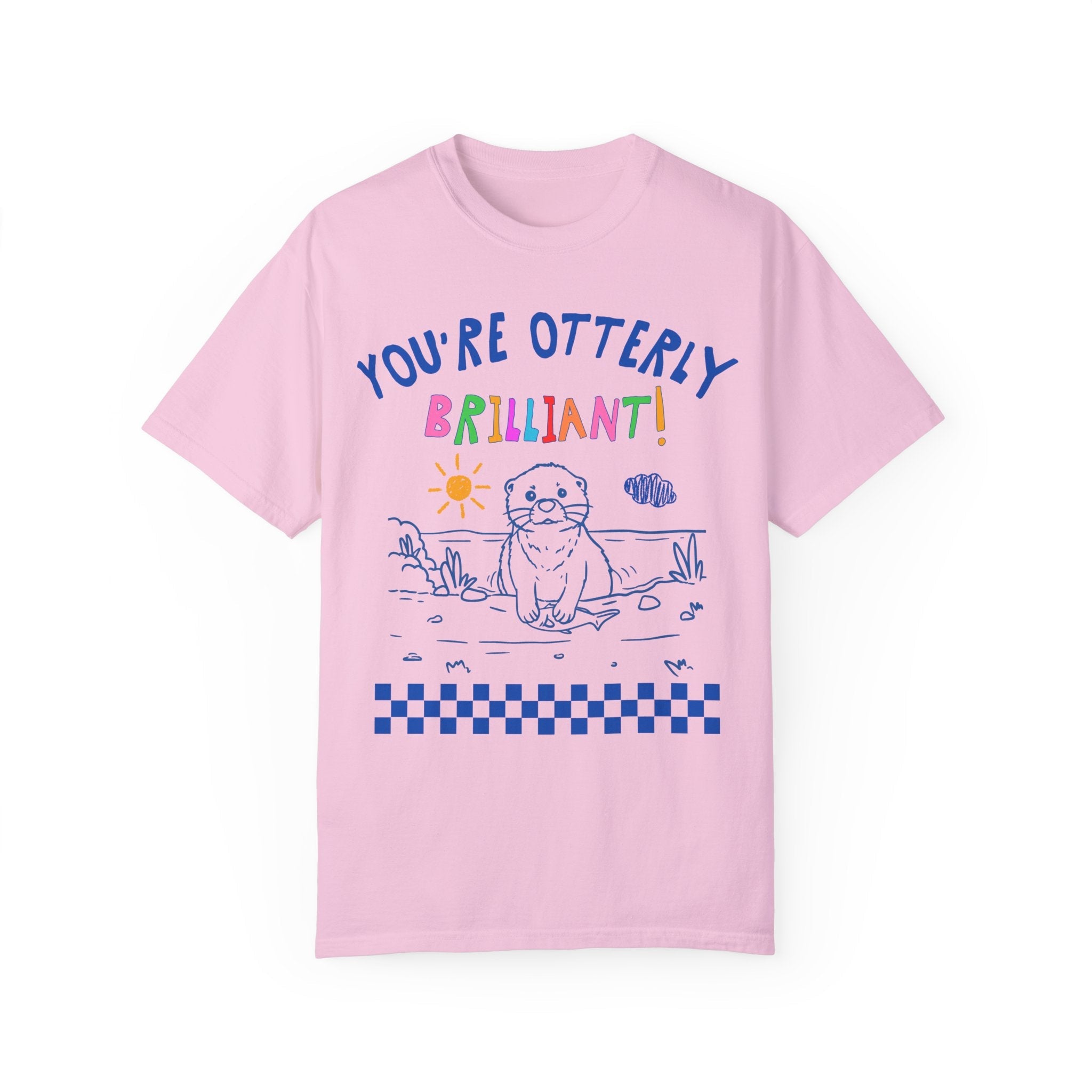 First Grade Teacher Tee Shirt for Animal Lover, Funny Positive Affirmation Otter Shirt for Elementary Education Major, Cute Graduation Gift - Opal and June