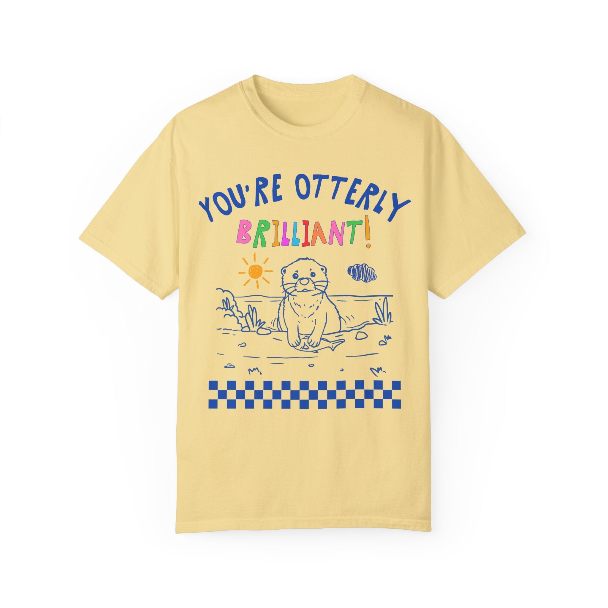 First Grade Teacher Tee Shirt for Animal Lover, Funny Positive Affirmation Otter Shirt for Elementary Education Major, Cute Graduation Gift - Opal and June