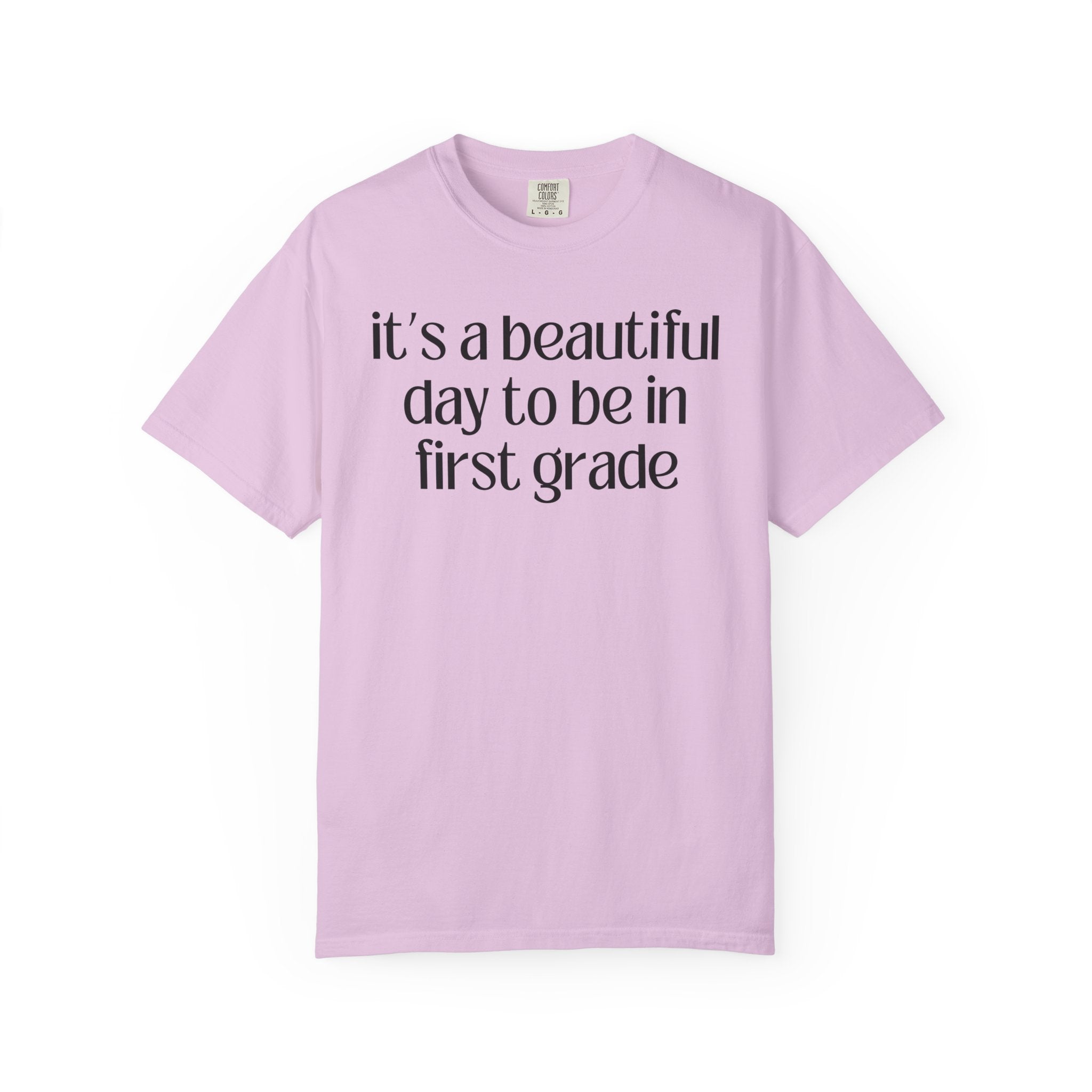 First Grade Teacher Tee Shirt for Back to School, Cute Matching Teacher T-Shirt for First Day of School, Elementary School New Teacher Gift - Opal and June