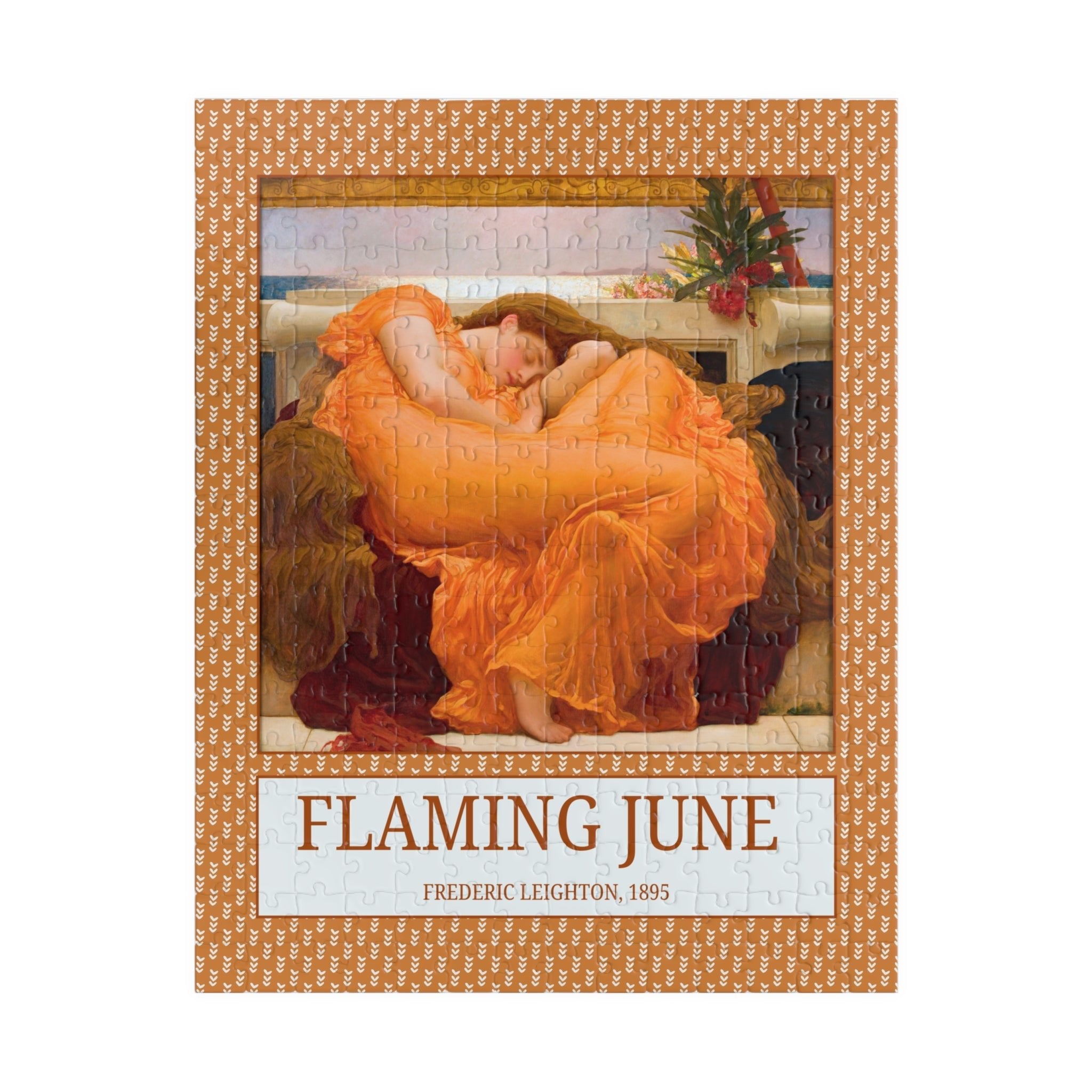 Flaming June by Frederic Leighton: Colorful Art History Puzzle - Opal and June
