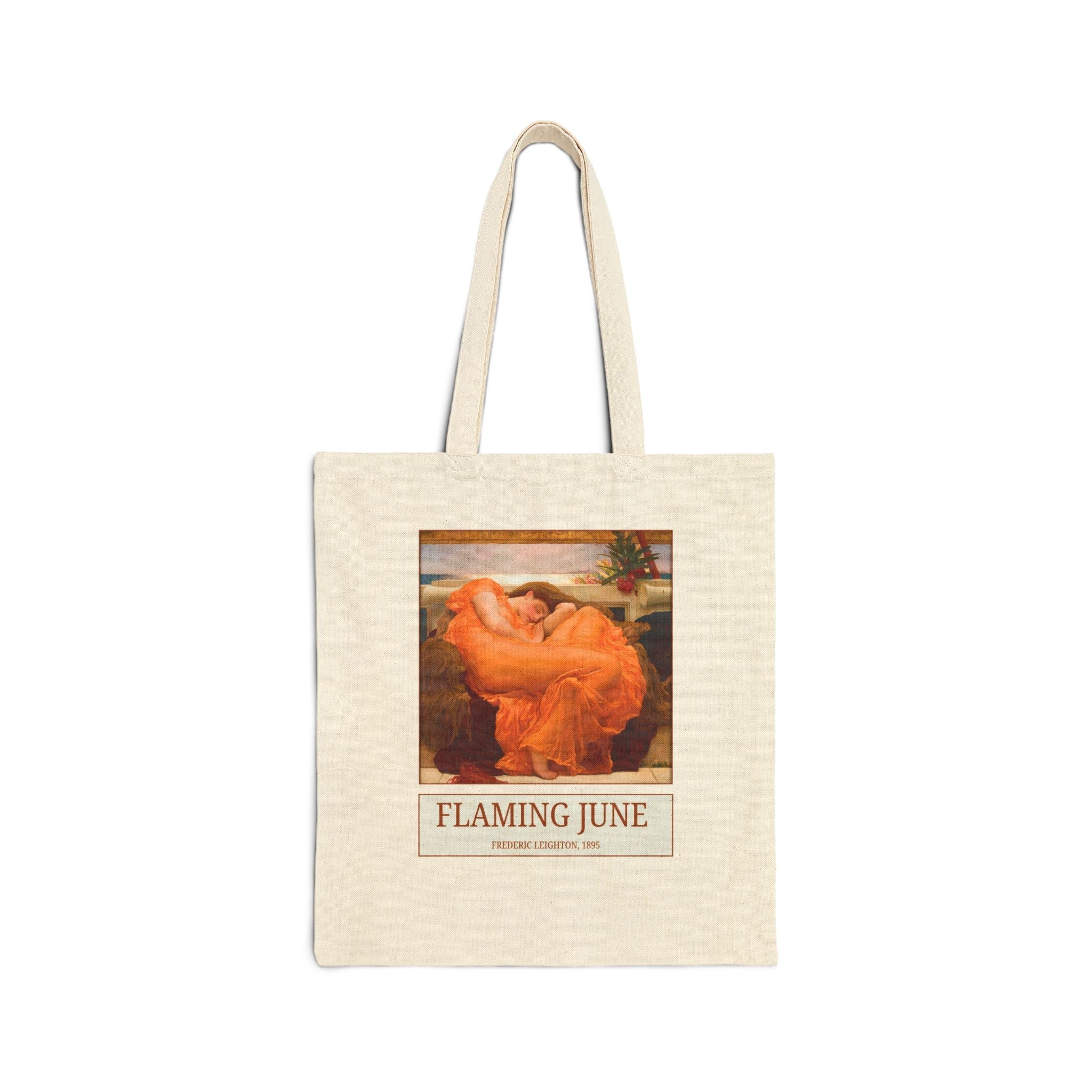 Flaming June by Frederic Leighton Tote Bag - Opal and June