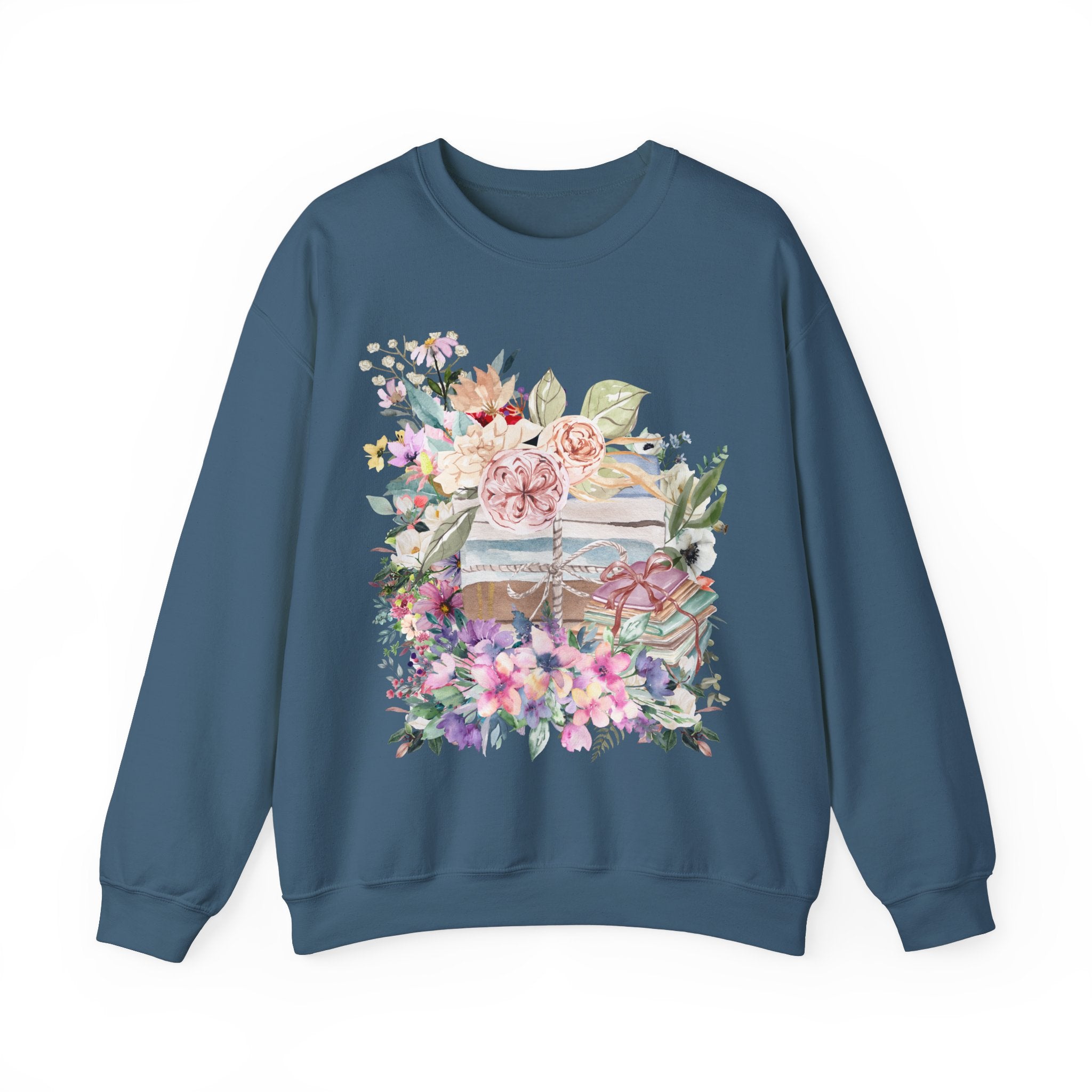 Floral Bookish Sweatshirt - Opal and June