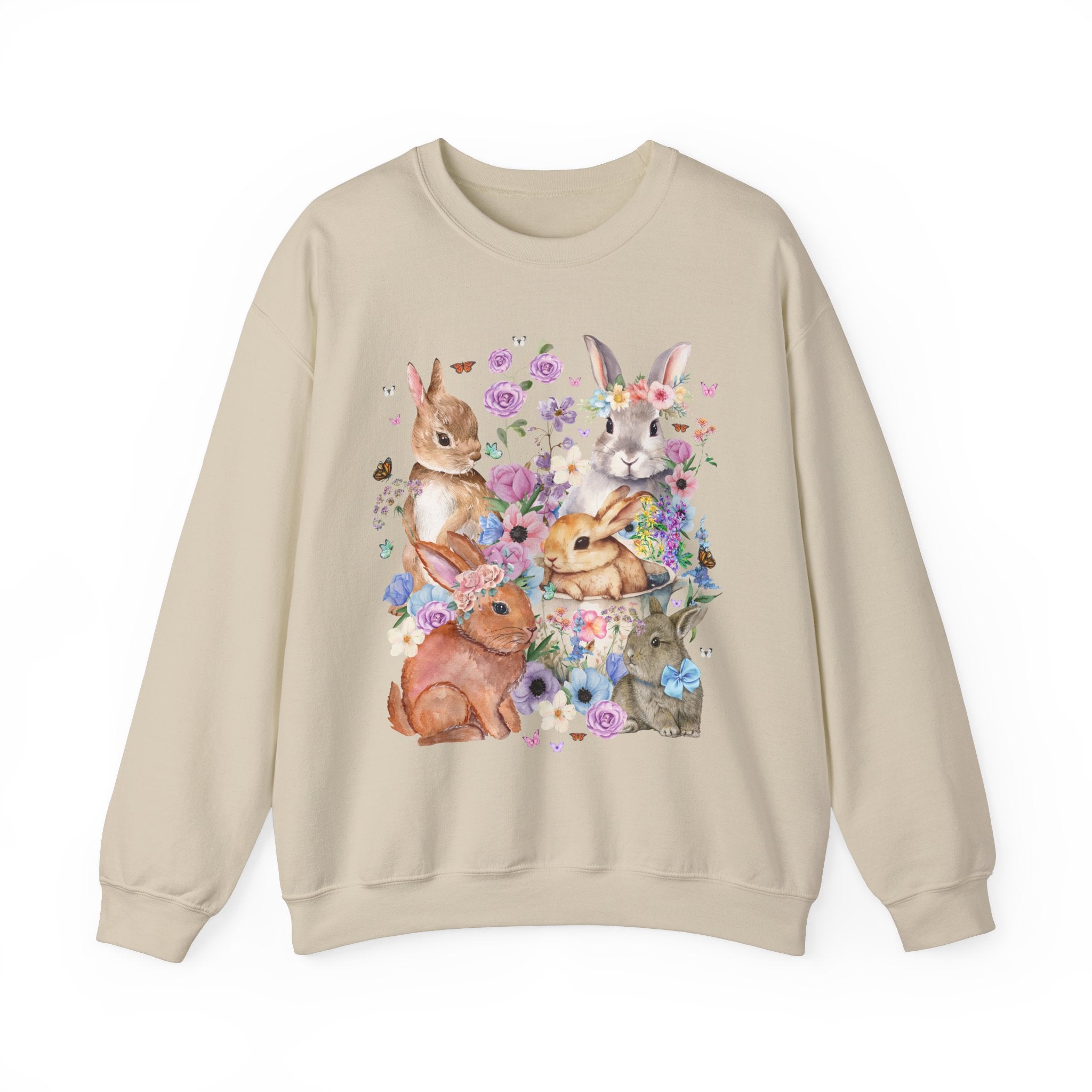 Floral Bunny Sweatshirt - Opal and June