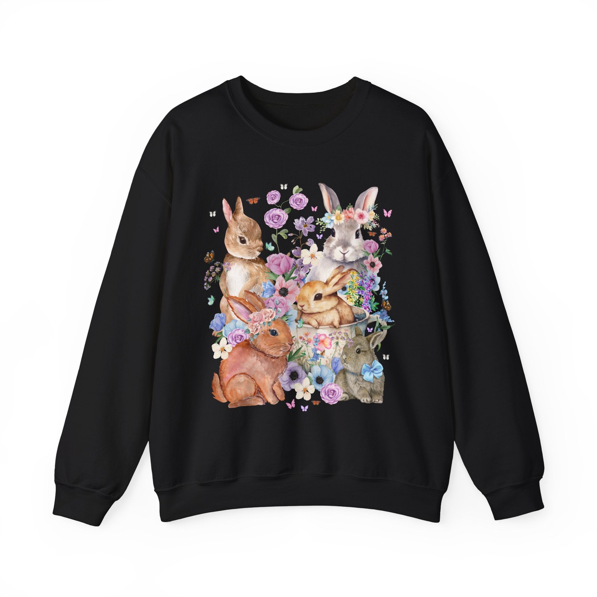 Floral Bunny Sweatshirt - Opal and June