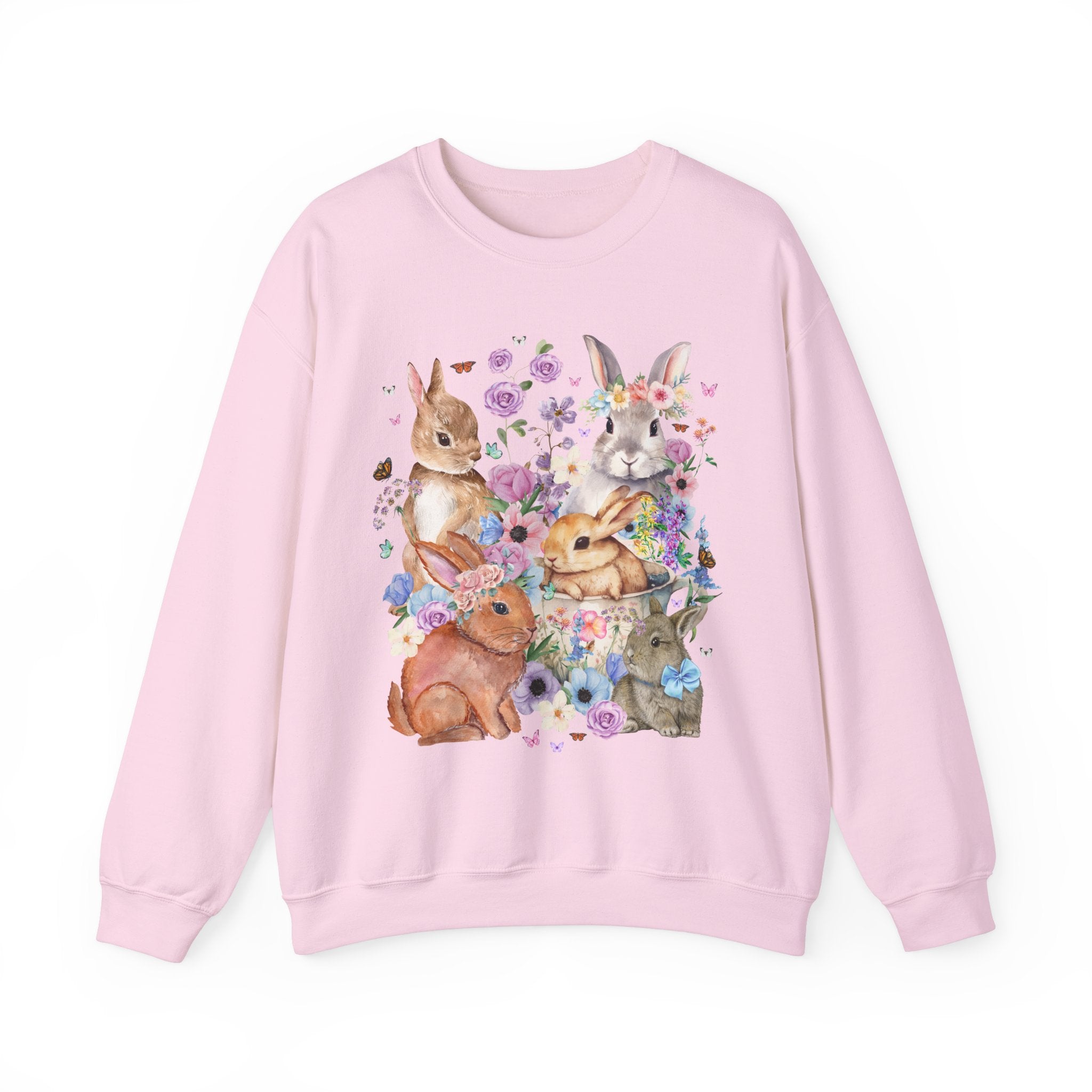 Floral Bunny Sweatshirt - Opal and June