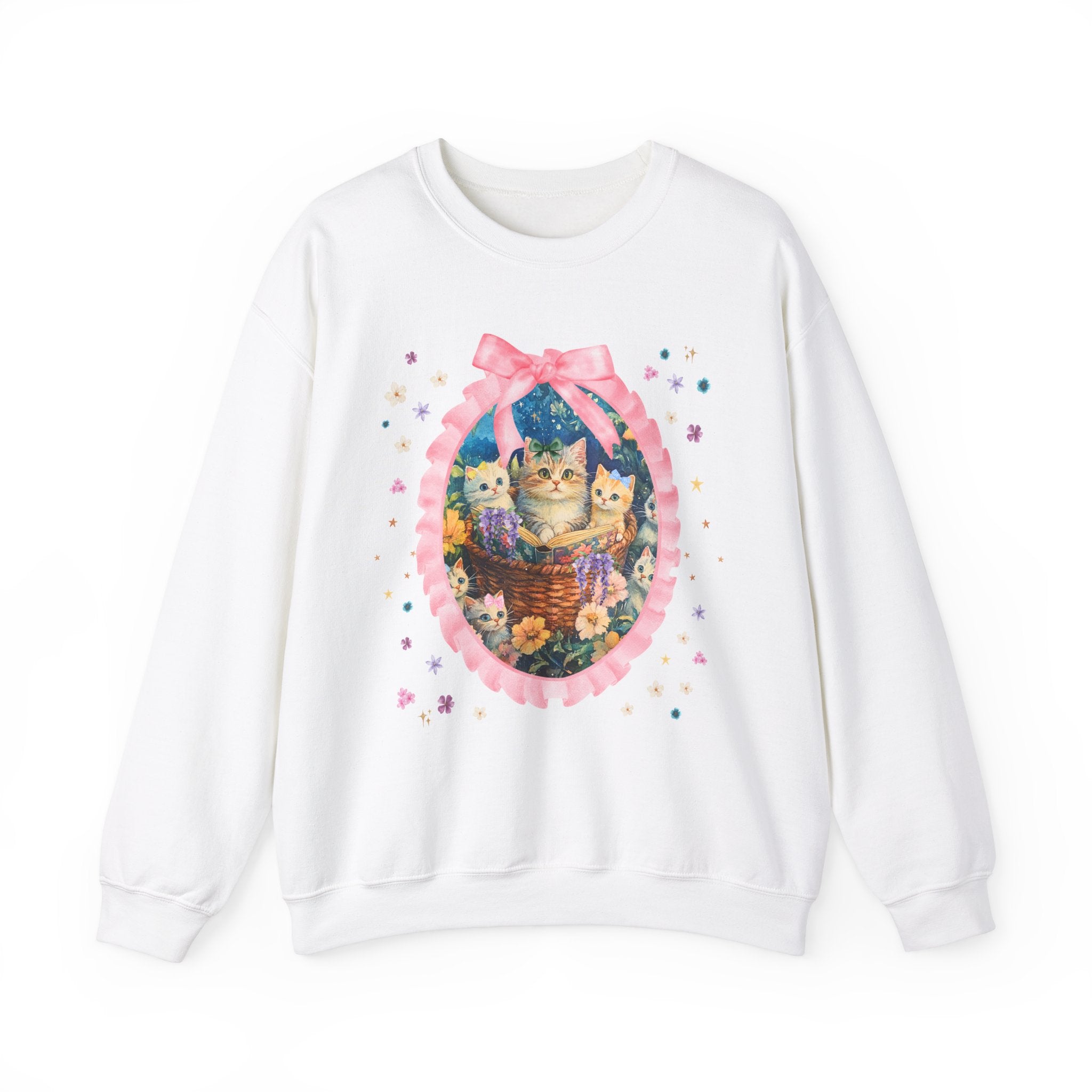 Floral Cat Mom Sweatshirt - Opal and June