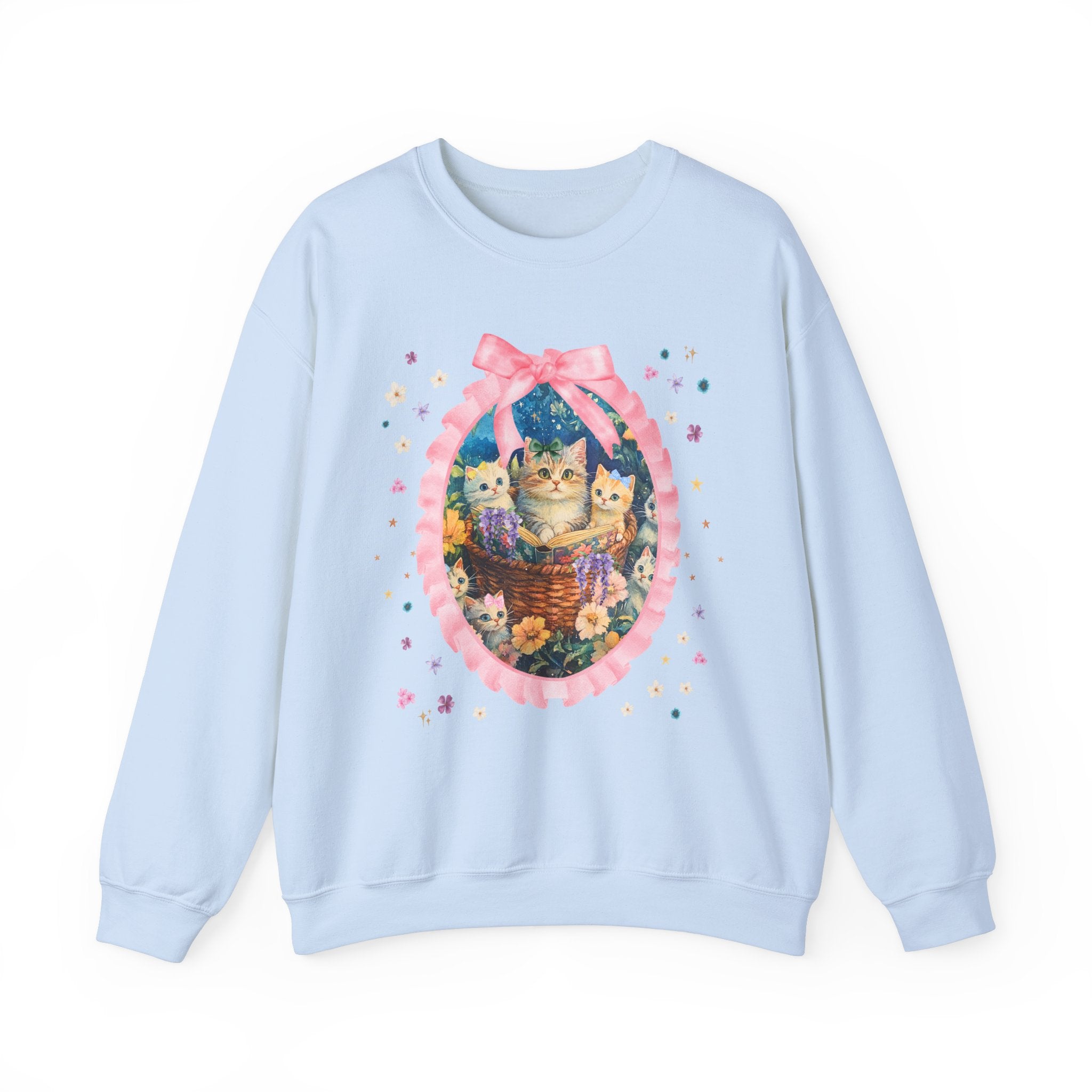 Floral Cat Mom Sweatshirt - Opal and June