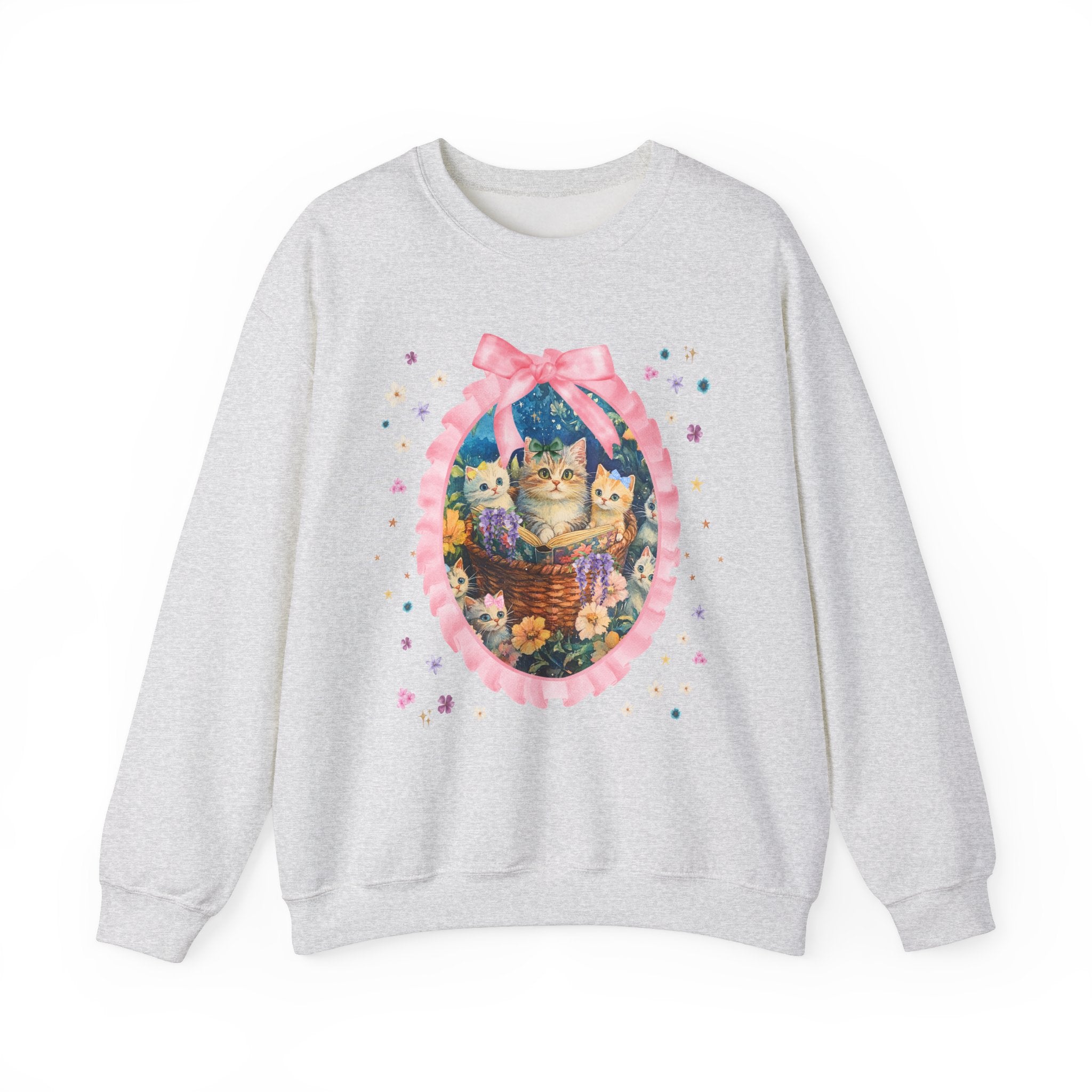 Floral Cat Mom Sweatshirt - Opal and June