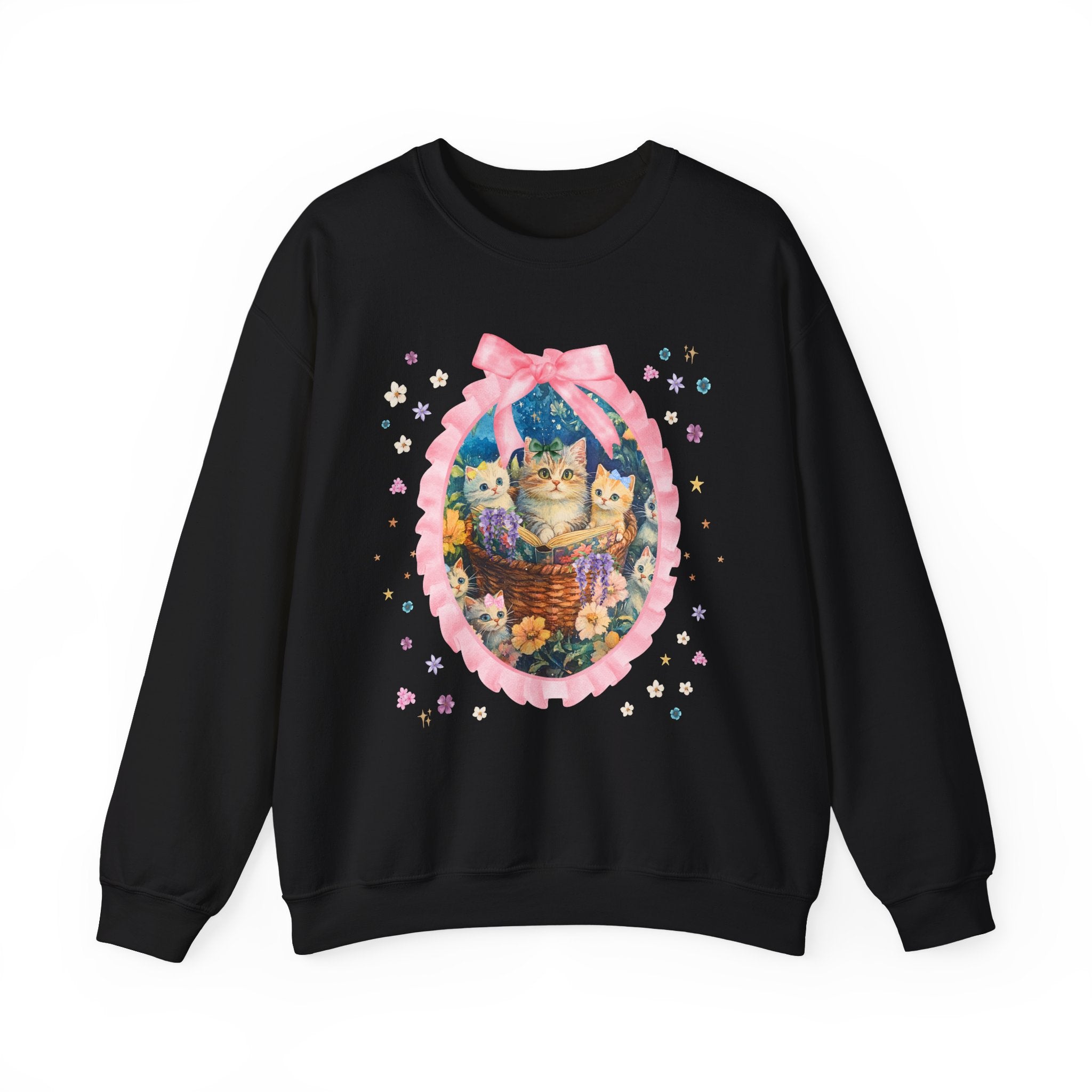 Floral Cat Mom Sweatshirt - Opal and June
